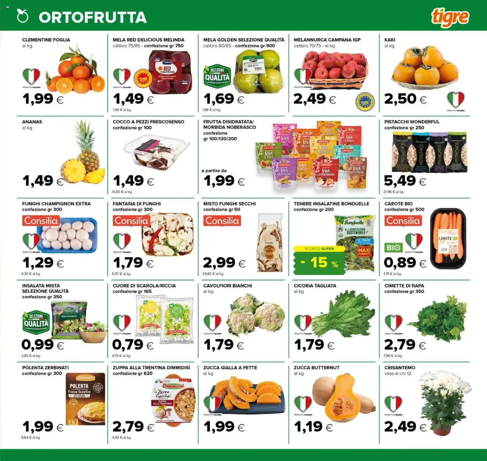 Volantino Tigre del 23.10.2025 | Pagina: 5 | Prodotti: Frutta, Funghi, Cocco, Vaso