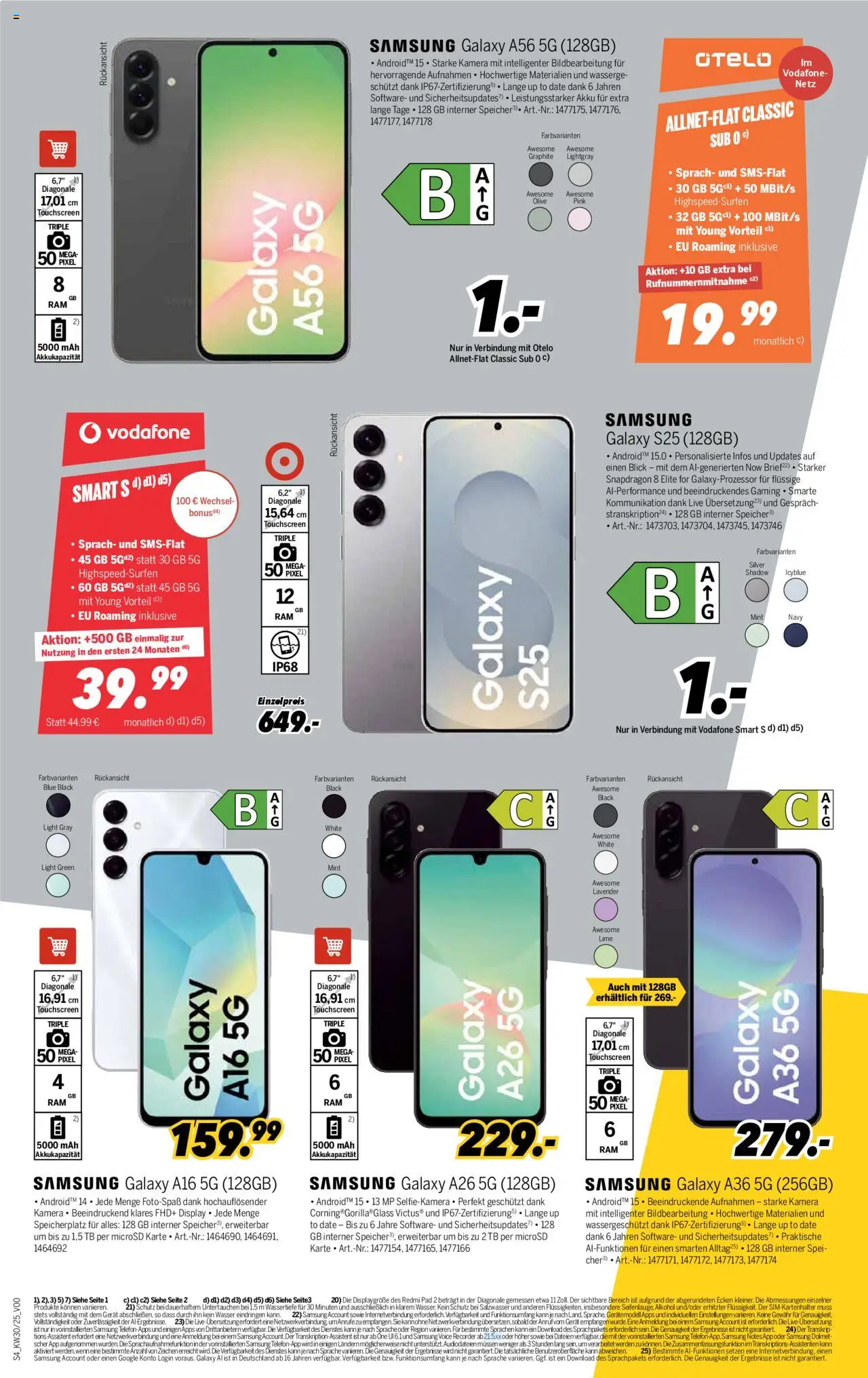 Medimax Prospekt 	 - gültig ab dem 19.07.2025 | Seite: 4 | Produkte: Kamera, Samsung, Wasser
