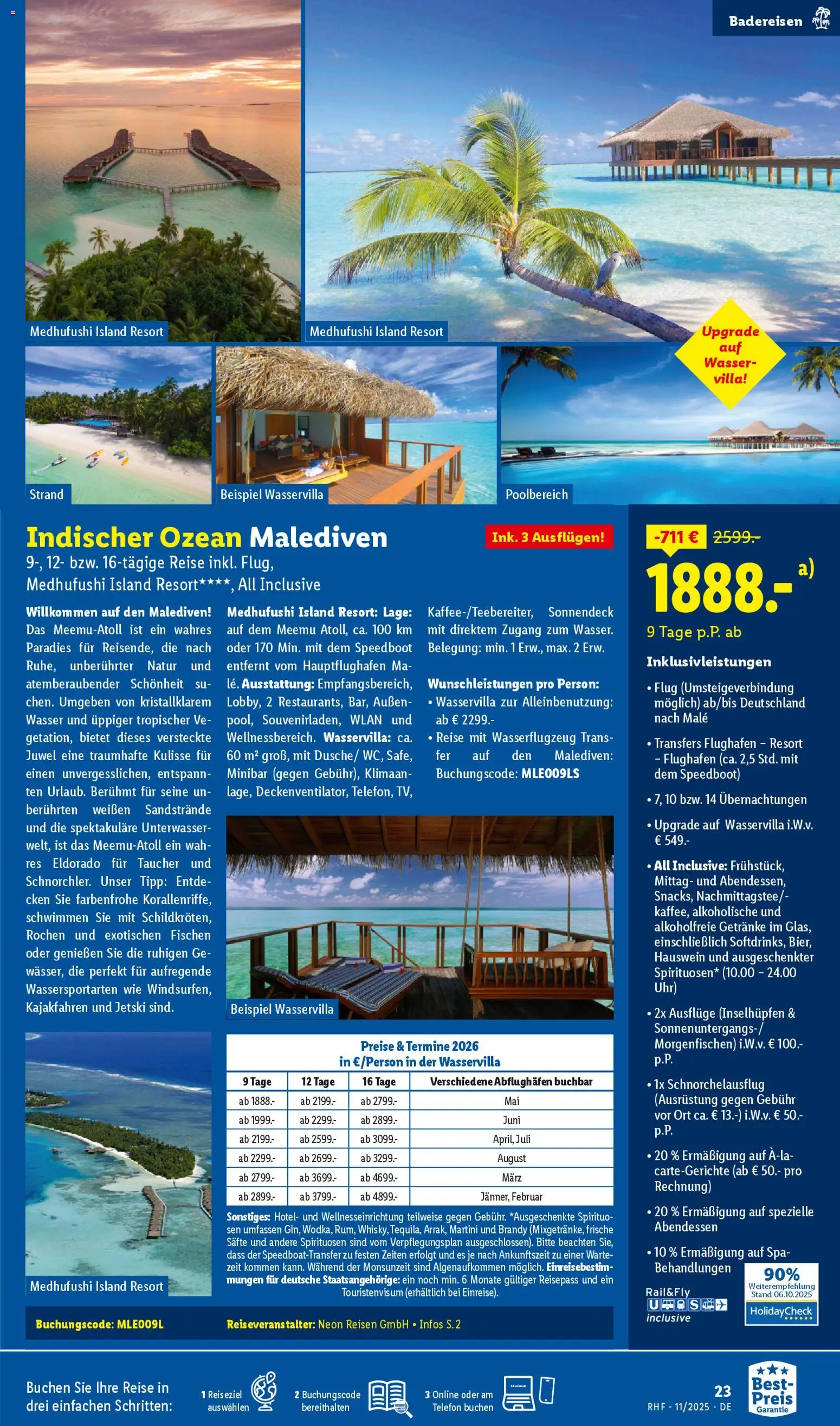 Lidl Reisen  - Black Friday – gültig ab 29.10.2025 | Seite: 23 | Produkte: Martini, Wasser, Telefon, Uhr