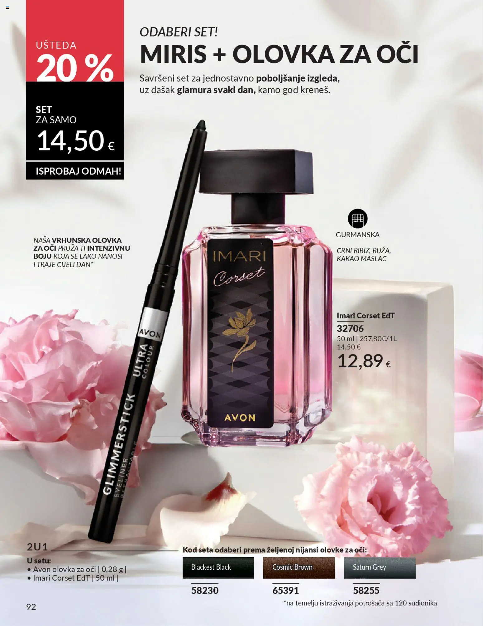 Avon katalog | vrijedi od 01.02.2026 | Stranica: 98 | Proizvodi: Miris, Olovka za oči, Maslac, Kakao