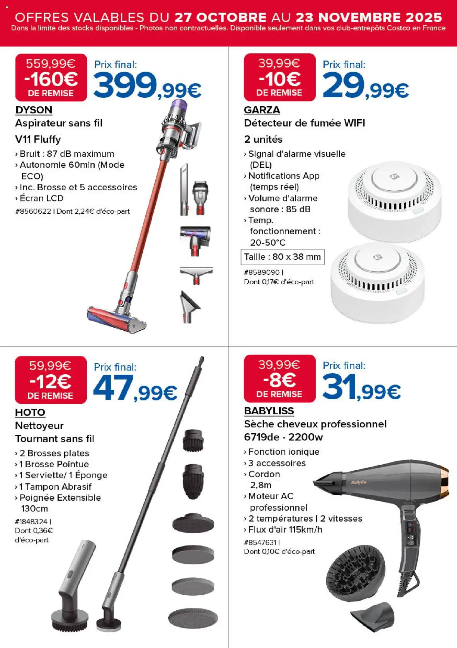 {H1} | Page: 10 | Produits: Aspirateur, Tampon, Eponge, Brosse
