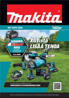 Makita-mainoslehti voimassa 07.04.2026 alkaen