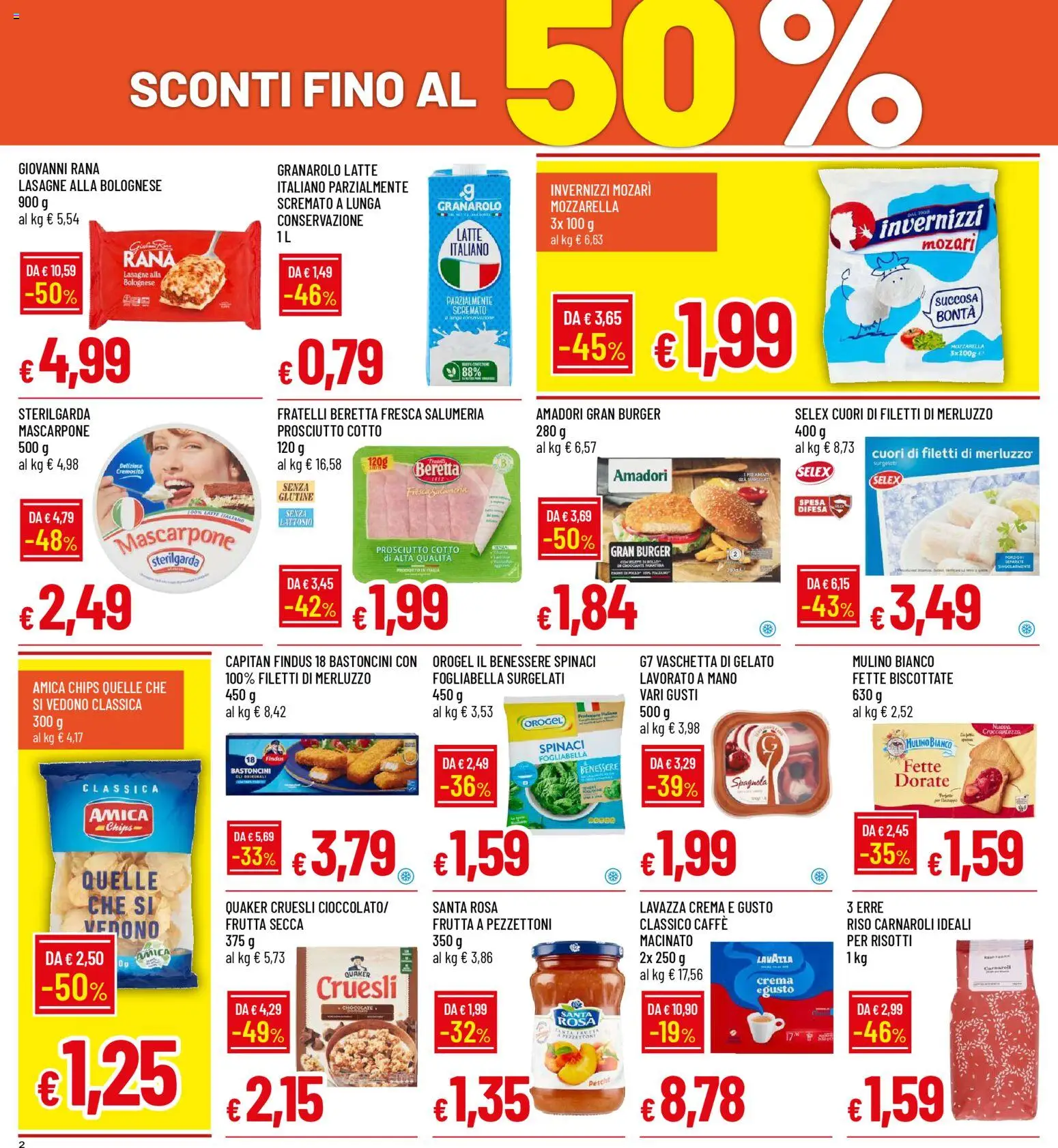 Volantino Galassia del 23.04.2026 | Pagina: 2 | Prodotti: Riso Carnaroli, Riso, Merluzzo, Latte