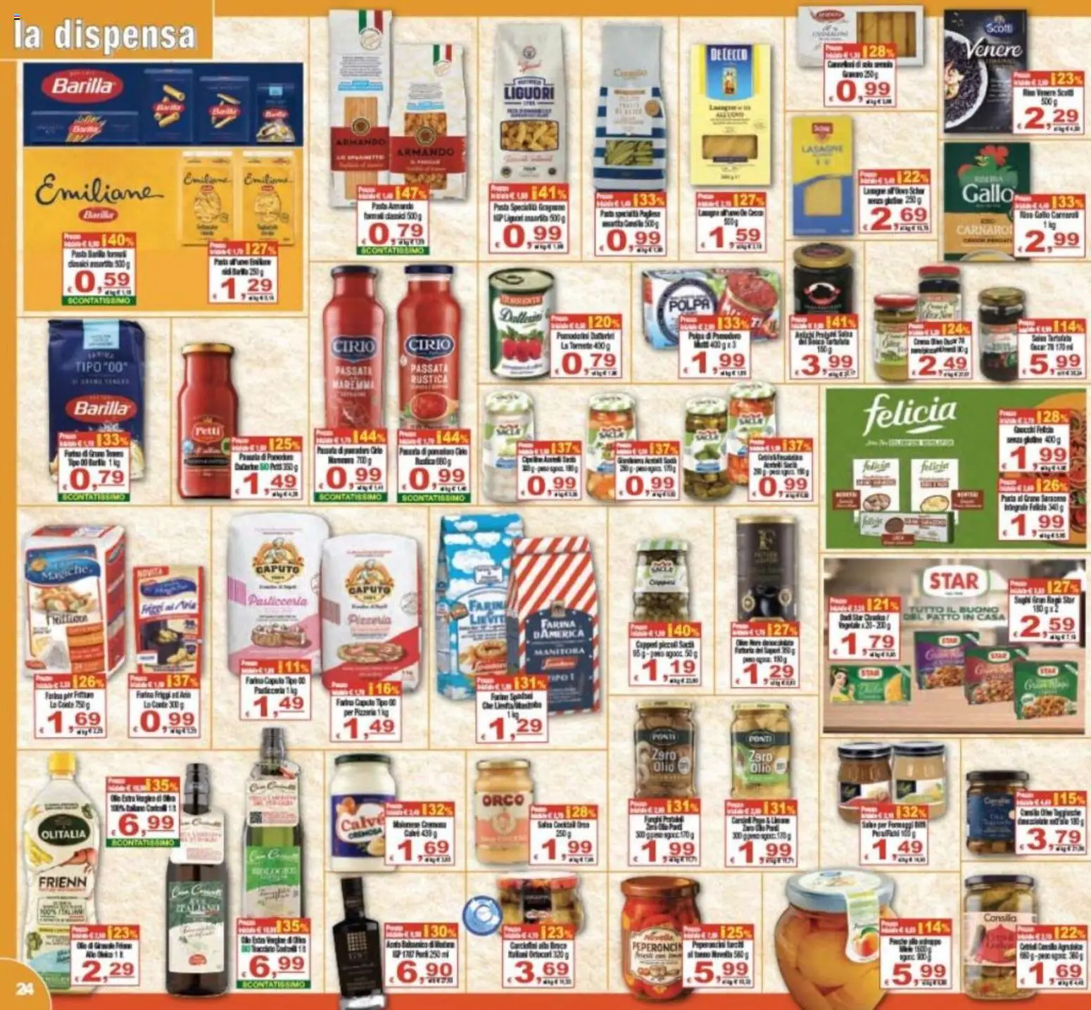 Volantino CTS del 16.12.2025 | Pagina: 24 | Prodotti: Pomodorini, Olio, Farina, Pasta