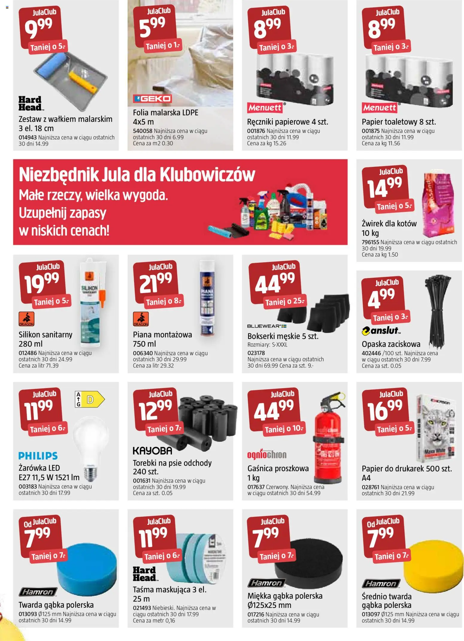 Jula Gazetka od 30.12.2025 | Strona: 7 | Produkty: Bokserki, Papier toaletowy, Gaśnica, Bokserki męskie