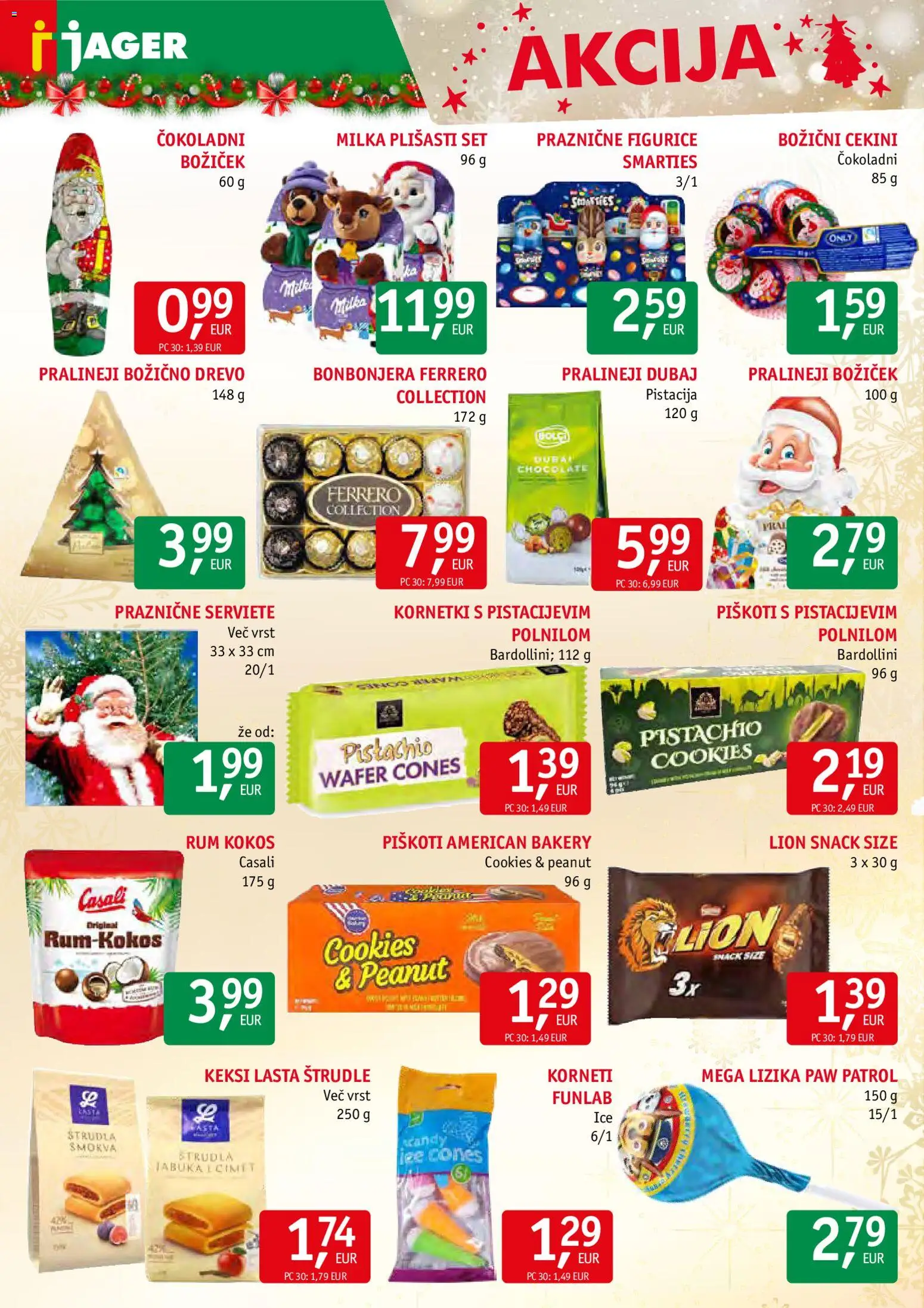 Novi Jager katalog ponudbe – veljaven od 10.12.2025 | Stran: 10 | Izdelki: Keksi, Piskoti