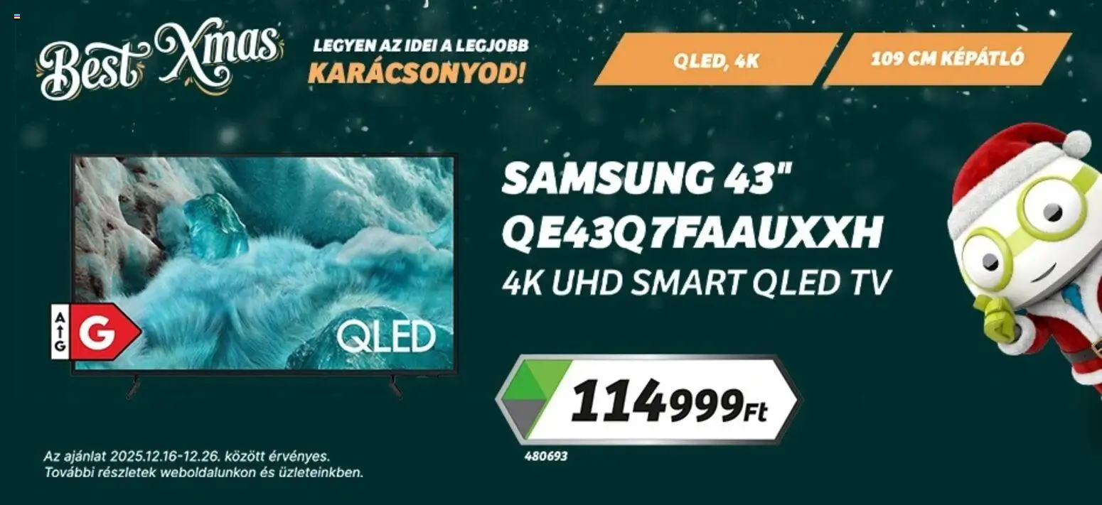 Best Byte akciós ujság - amely érvényes a következő dátumtól: 16.12.2025 | Oldal: 2 | Termékek: TV, Samsung