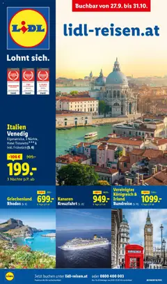 Lidl Reisen ab 27.09.2025 gültig