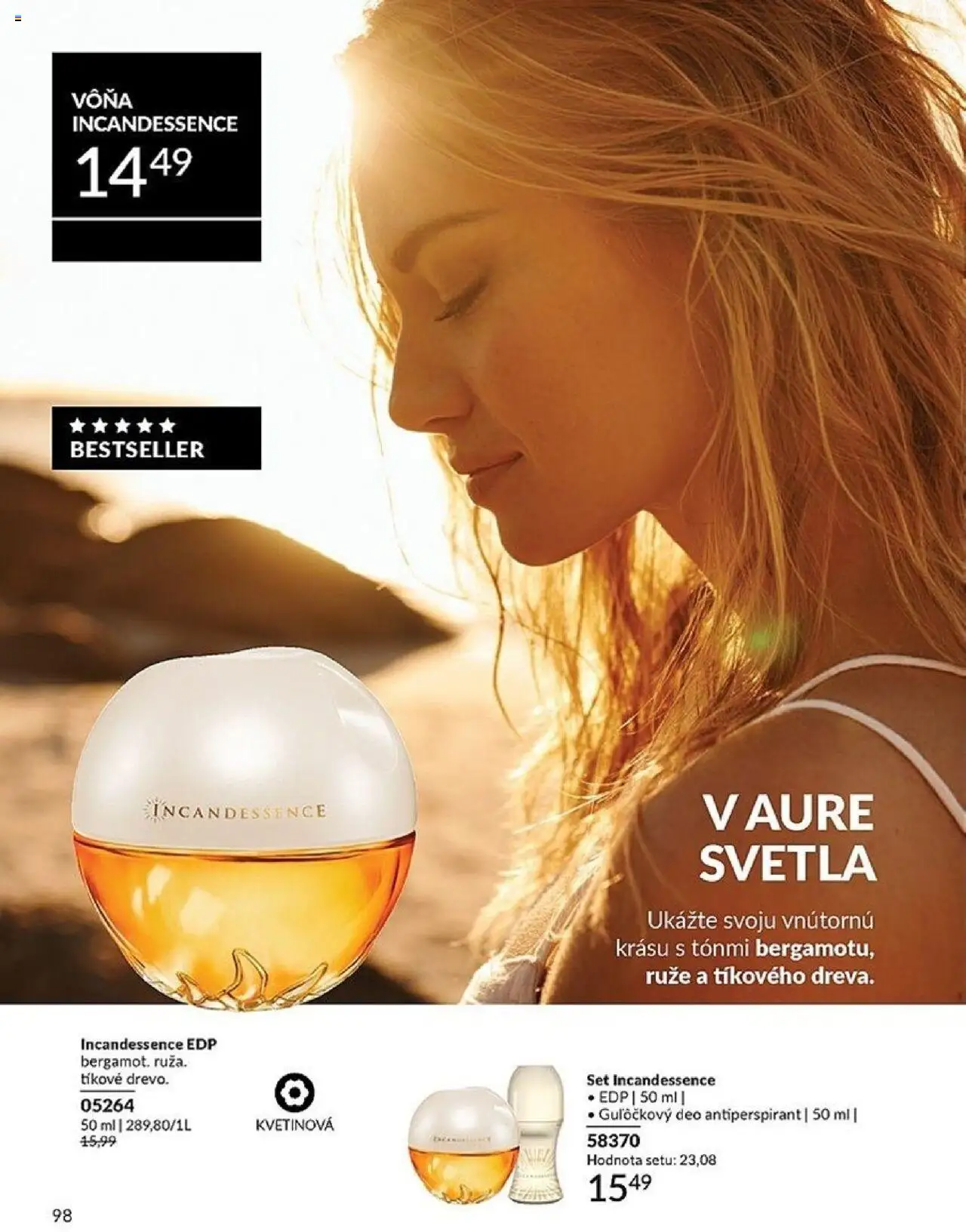 Nové Avon akcie – leták je platný od 01.10.2025 | Strana: 98 | Produkty: Antiperspirant, Ruže, Svetlá