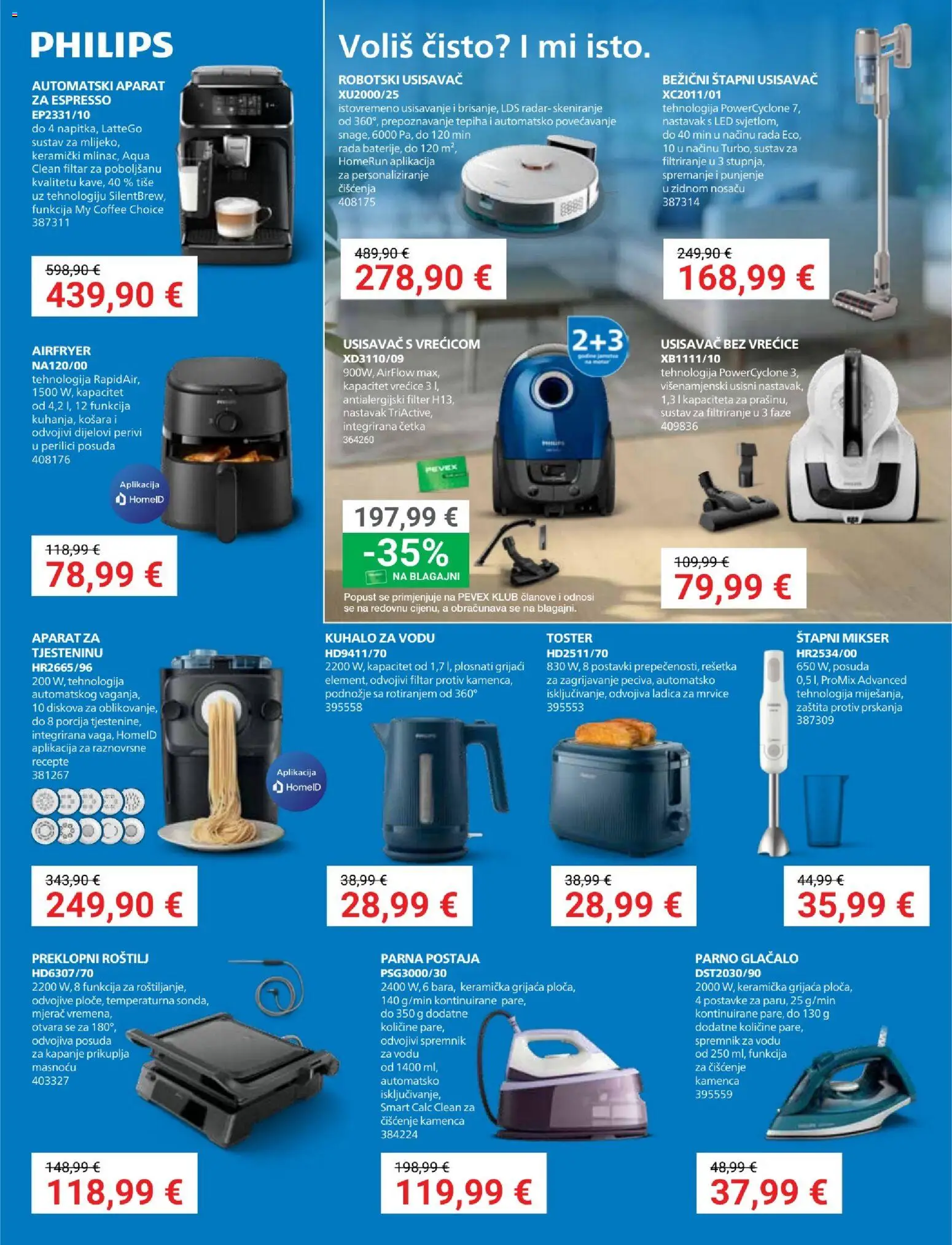 Pevex katalog | vrijedi od 05.03.2026 | Stranica: 9 | Proizvodi: Roštilj, Usisavač, Toster, Četka