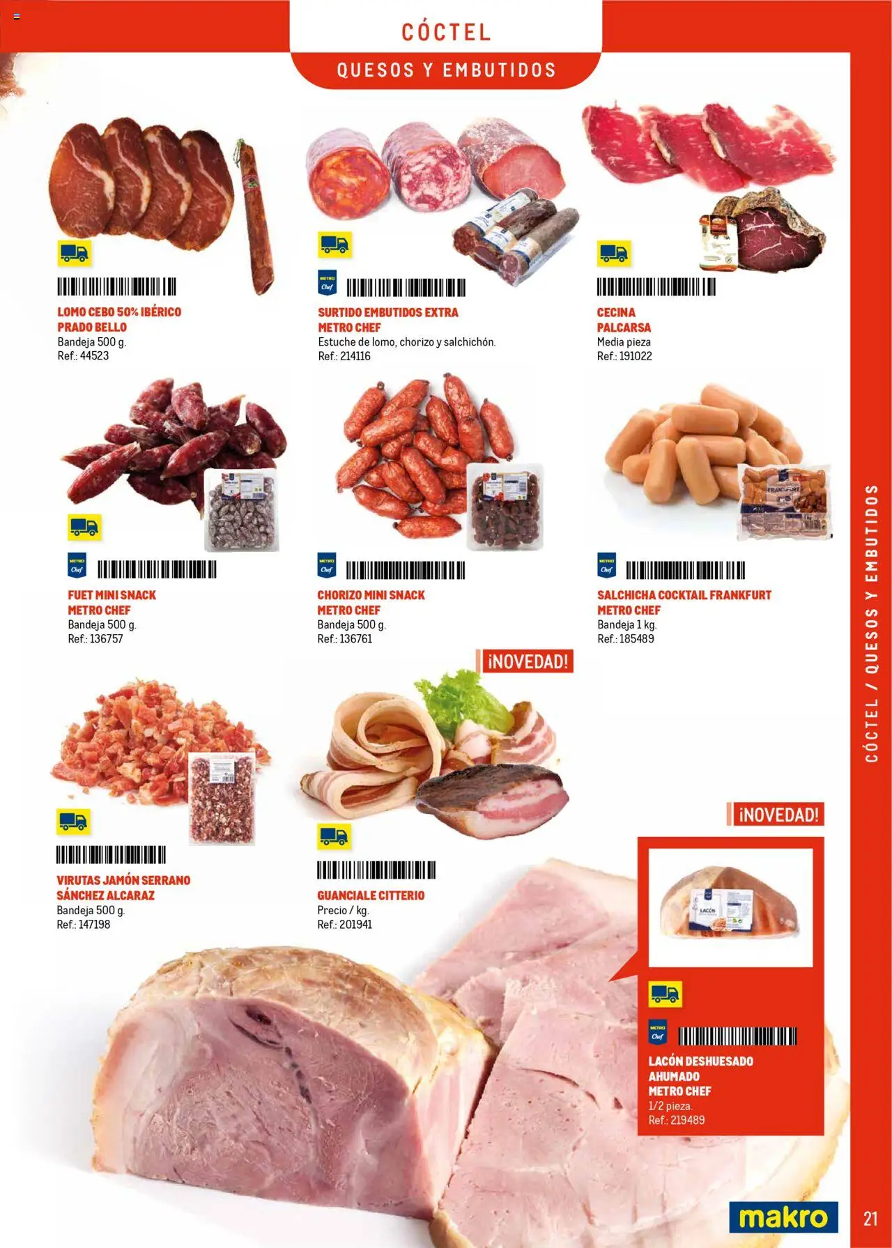 Makro - Catering y Eventos Península │ válido desde el 11.06.2025 | Página: 21 | Productos: Jamón serrano, Jamón, Νυχτικό, Bandeja