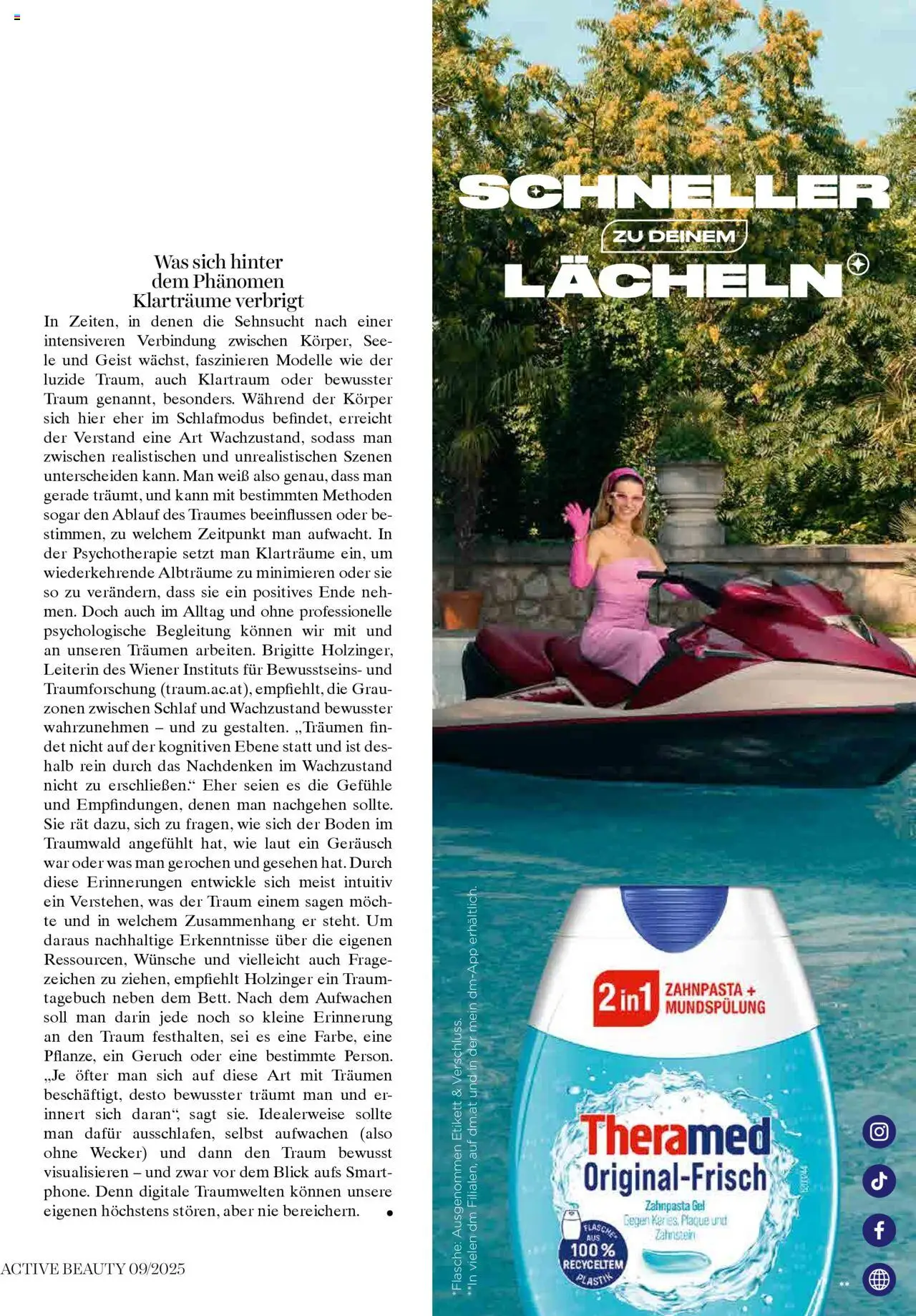 dm drogerie markt Active Beauty Magazin 09/2025 gültig ab 10.09.2025 | Seite: 27 | Produkte: Wecker, Zahnpasta