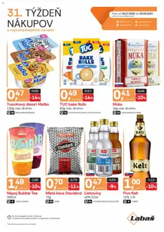 Labaš leták - náhľad platný od 28.07.2025