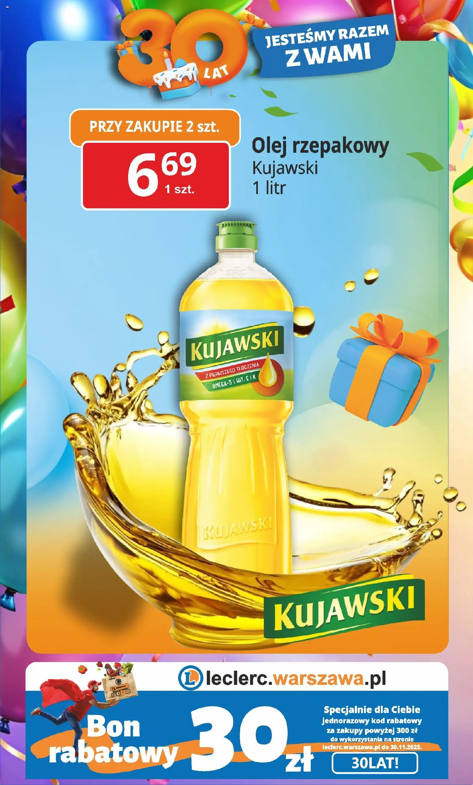 E.Leclerc Gazetka - Warszawa Ursynów od 03.11.2025 | Strona: 6 | Produkty: Olej rzepakowy, Olej