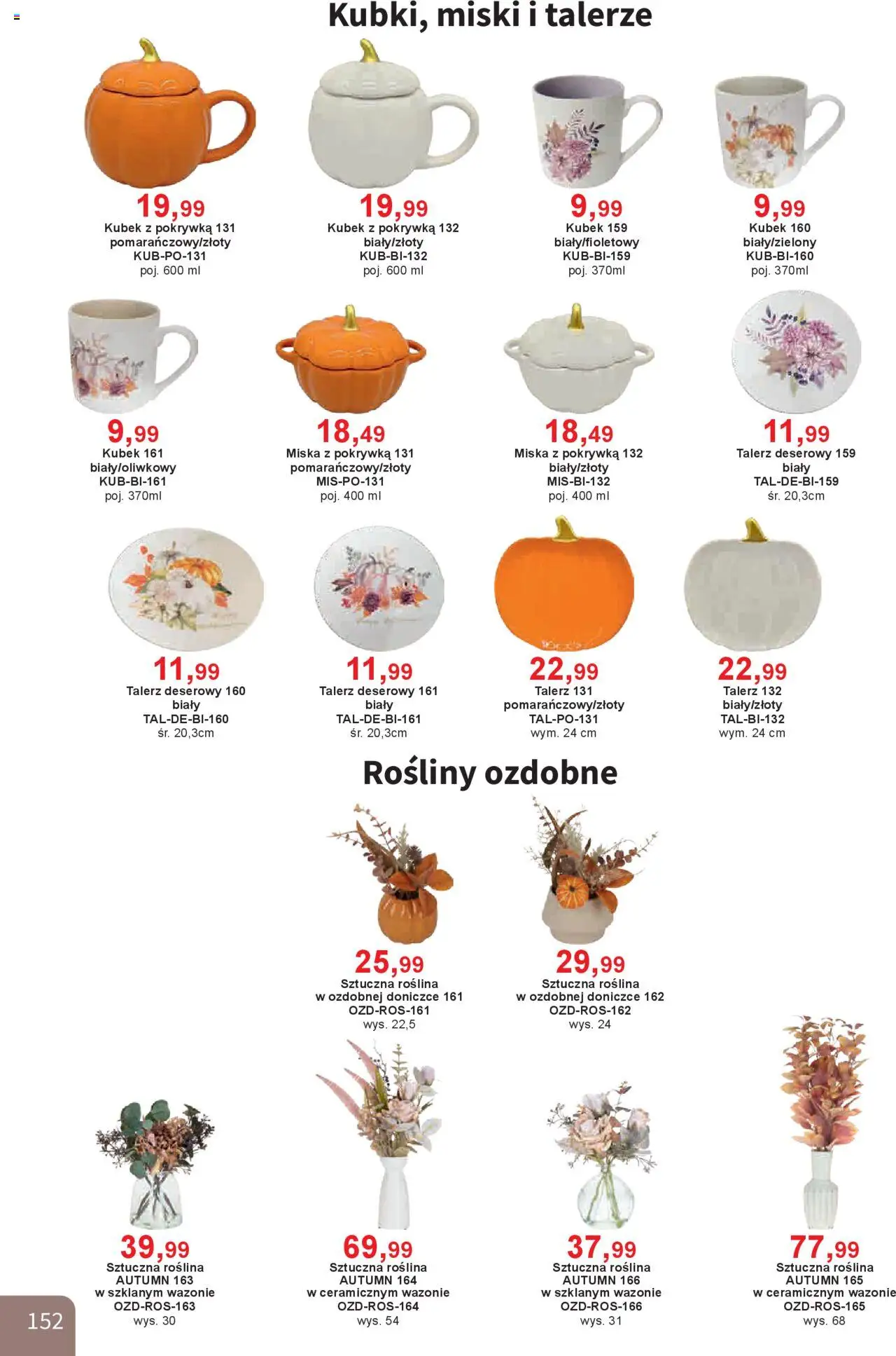 Bodzio Katalog od 01.10.2025 | Strona: 152 | Produkty: Talerze, Rosliny