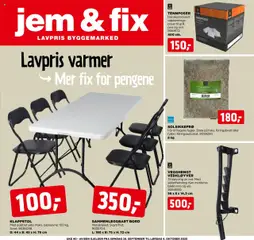 Forhåndsvisning av Jem & Fix kundeavis gyldig fra 28.09.2025