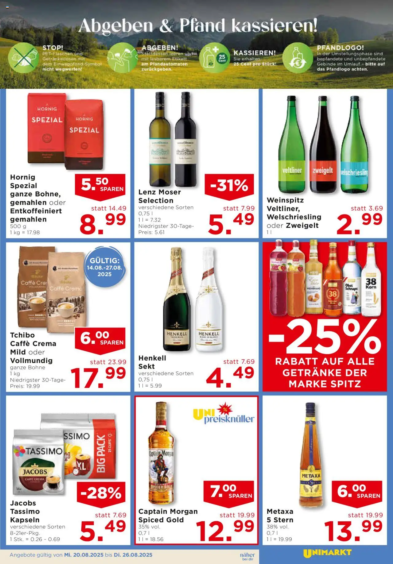 Unimarkt Salzkammergut gültig ab 20.08.2025 | Seite: 13 | Produkte: Obst