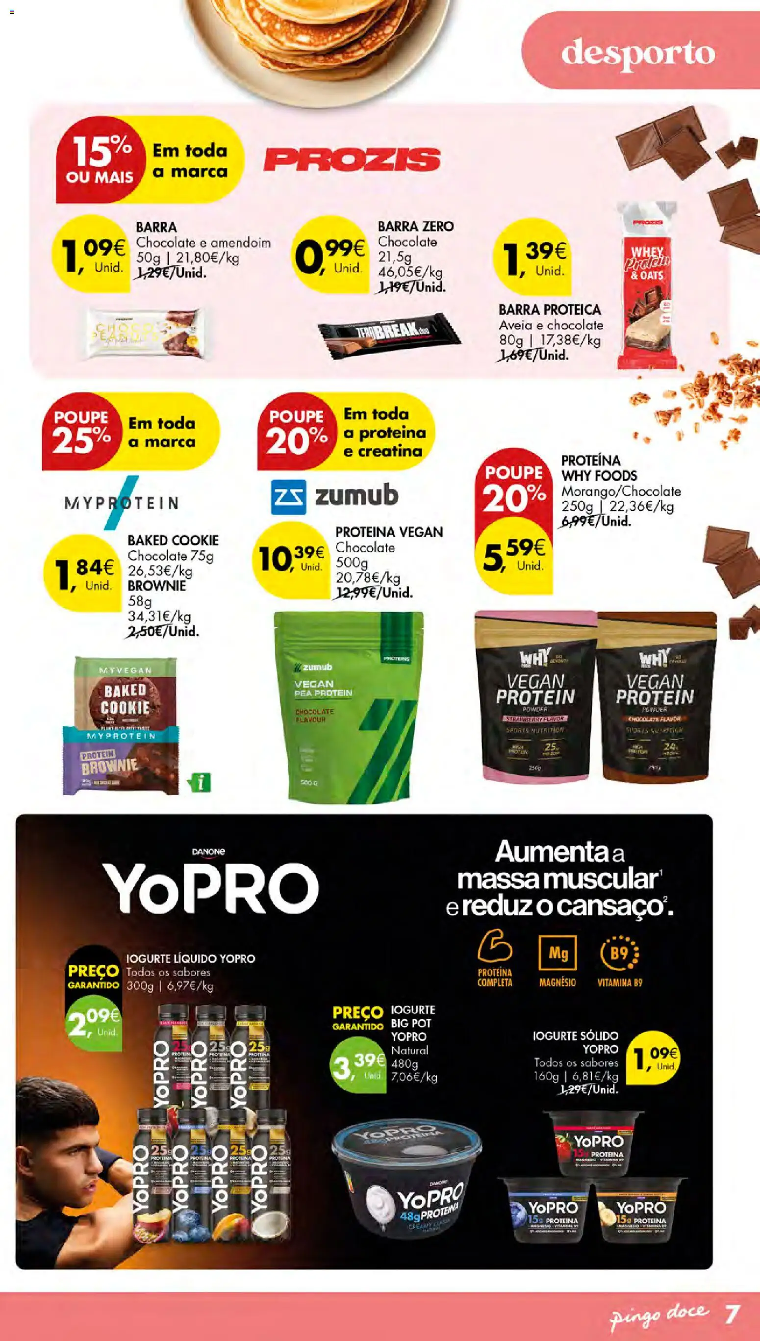 Pingo Doce - Escolhas Equilibradas │ válido de 30.10.2025 | Página: 7 | Produtos: Aveia, Creatina, Chocolate, Massa
