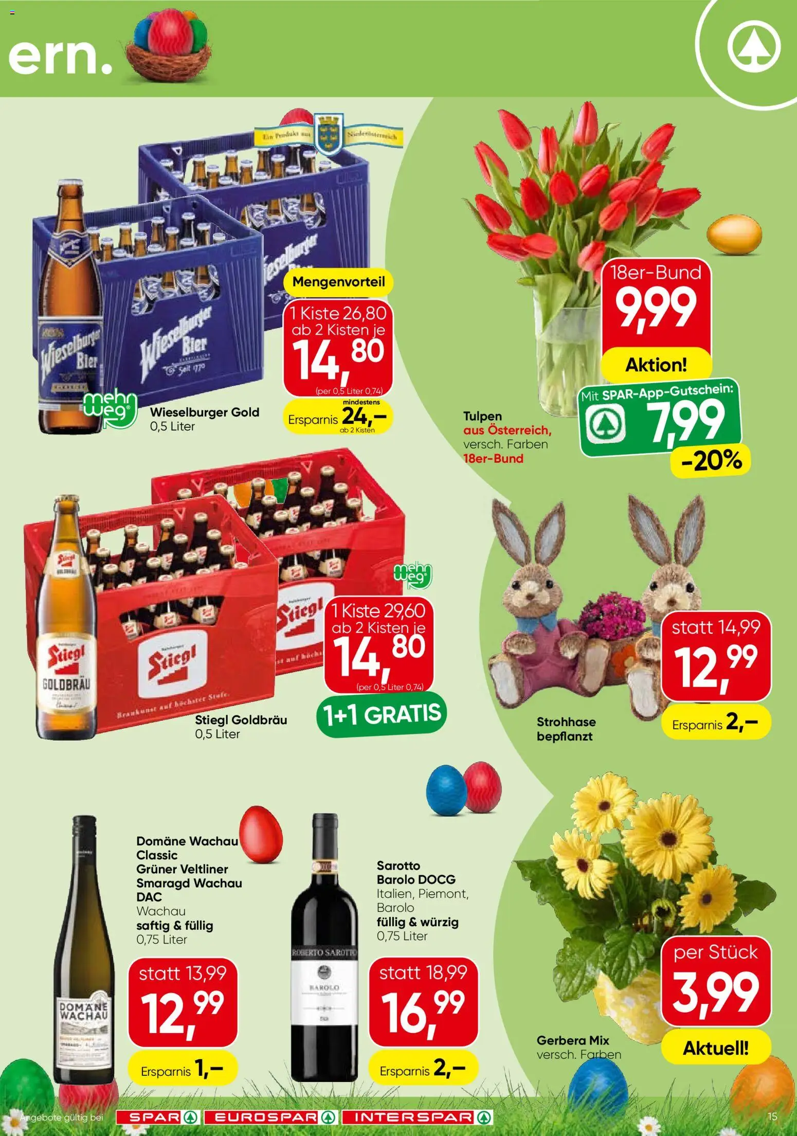 Spar Flugblatt - Burgenland gültig ab 31.03.2026 | Seite: 15 | Produkte: Bier