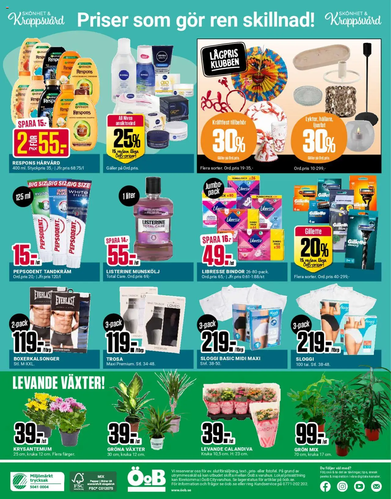 ÖoB reklamblad aktuell från 11.08.2025 | Sida: 10 | Produkter: Munskölj, Galler, Trosor, Papper