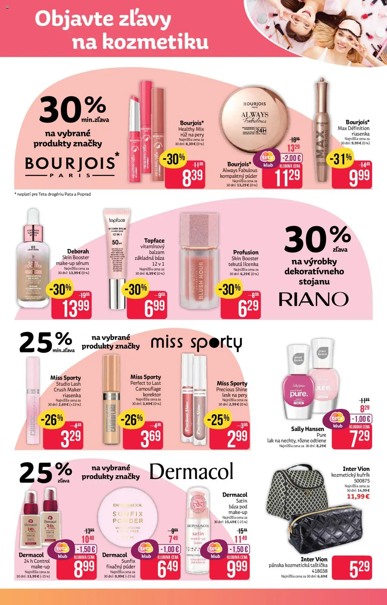 Teta drogerie leták │ platný od 18.08.2025 | Strana: 3 | Produkty: Sorbet, Púder, Rúž na pery, Lesk na pery