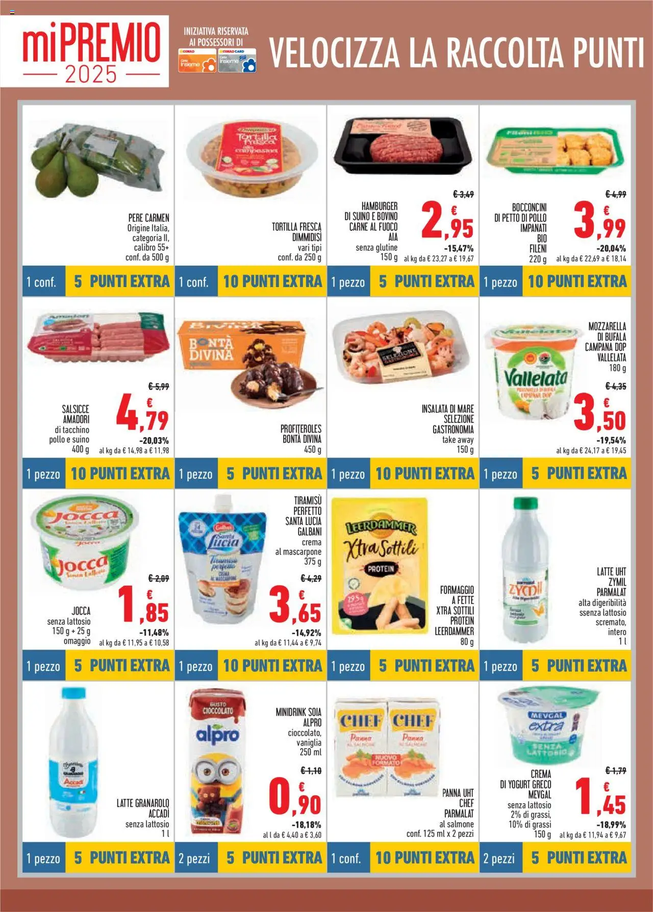 Volantino Conad del 16.07.2025 | Pagina: 8 | Prodotti: Petto di Pollo, Yogurt, Suino, Formaggio