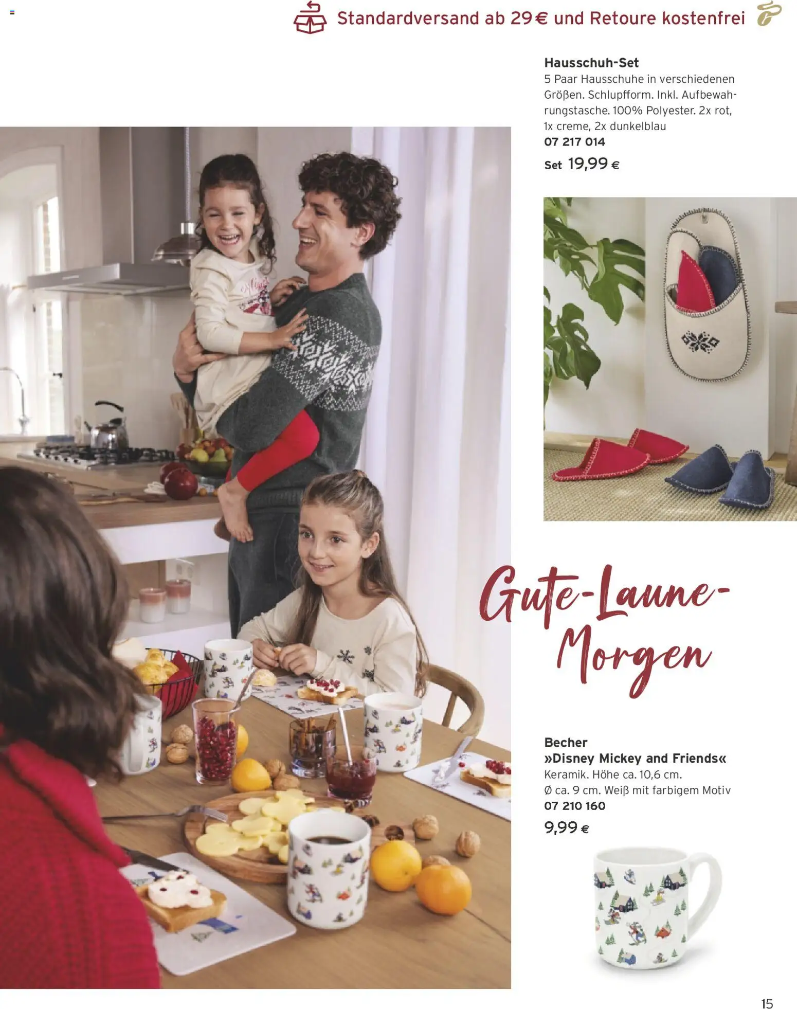 Tchibo Eduscho - Katalog Dezember 2025 gültig ab 01.12.2025 | Seite: 15 | Produkte: Hausschuhe