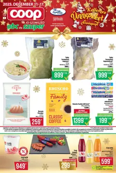 COOP - Abc & Szuper / Tisza - amely érvényes a következő dátumtól: 11.12.2025