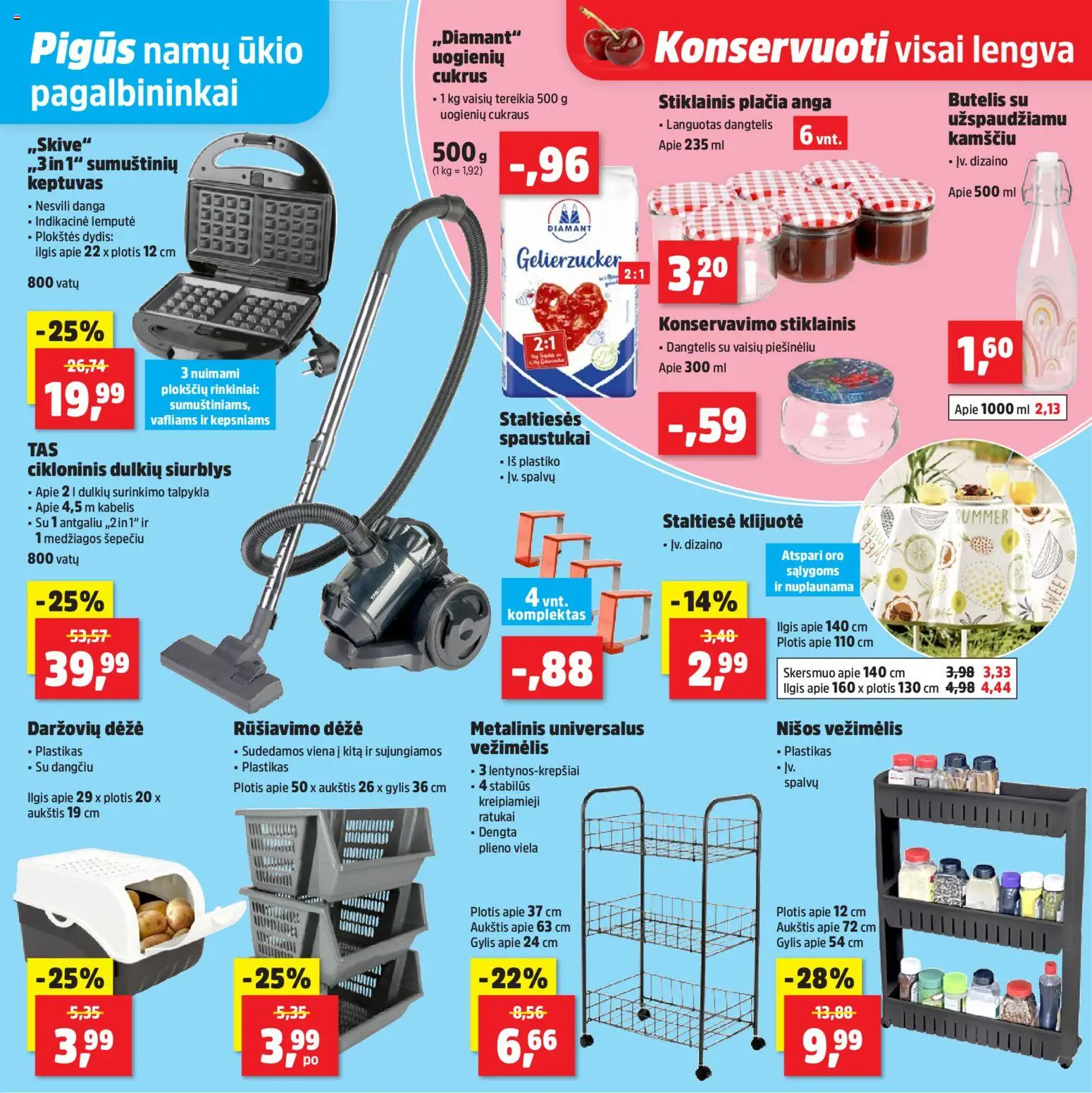 Thomas Philipps akcijos nuo 27.04.2026 | Puslapis: 19 | Prekių: Staltiesė, Kabelis, Dėžė, Cukrus