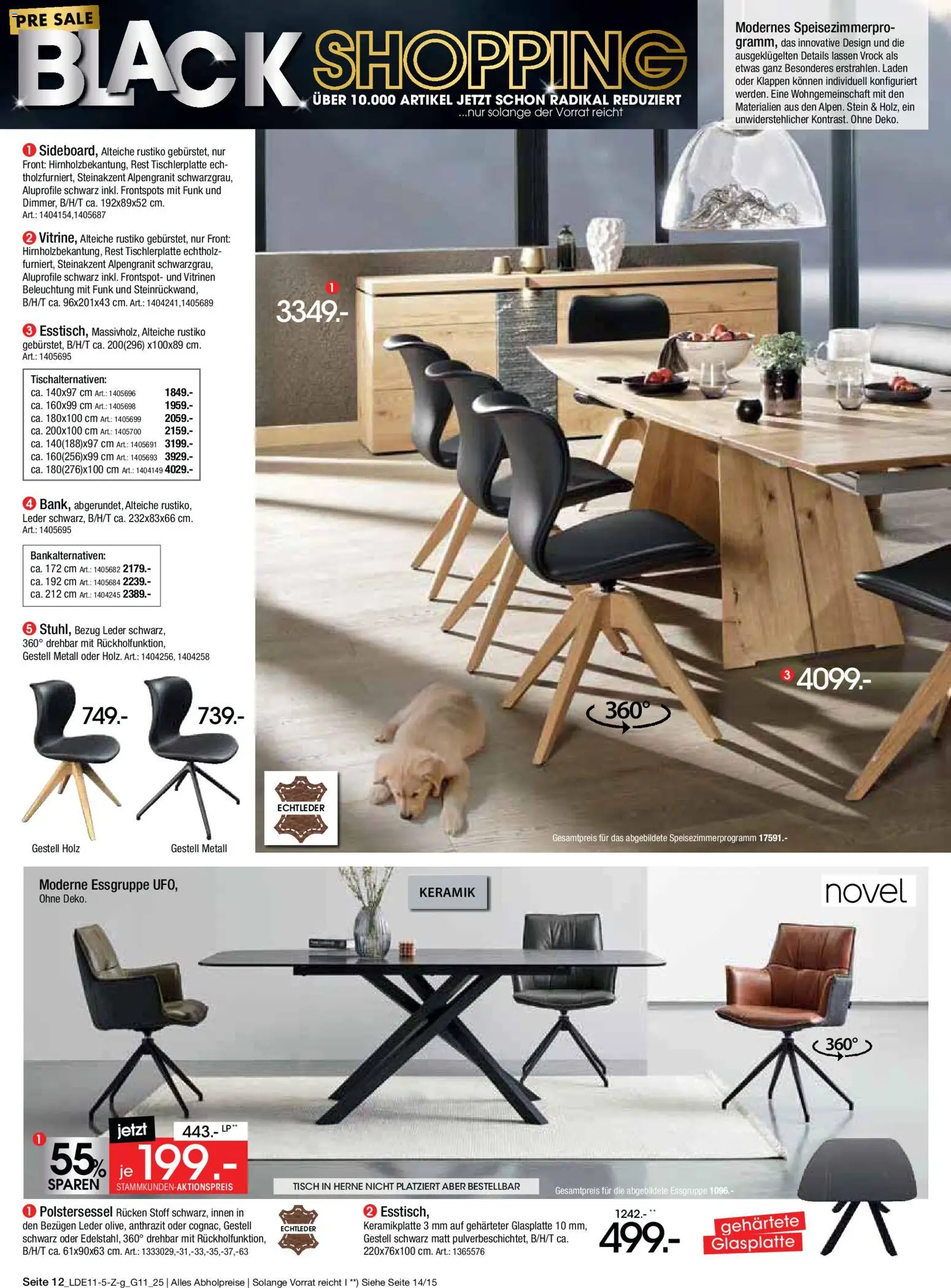 Zurbrüggen - Black Friday – gültig ab 08.11.2025 | Seite: 12 | Produkte: Essgruppe, Tisch