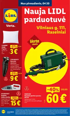 LIDL leidinys galioja nuo 20.04.2026