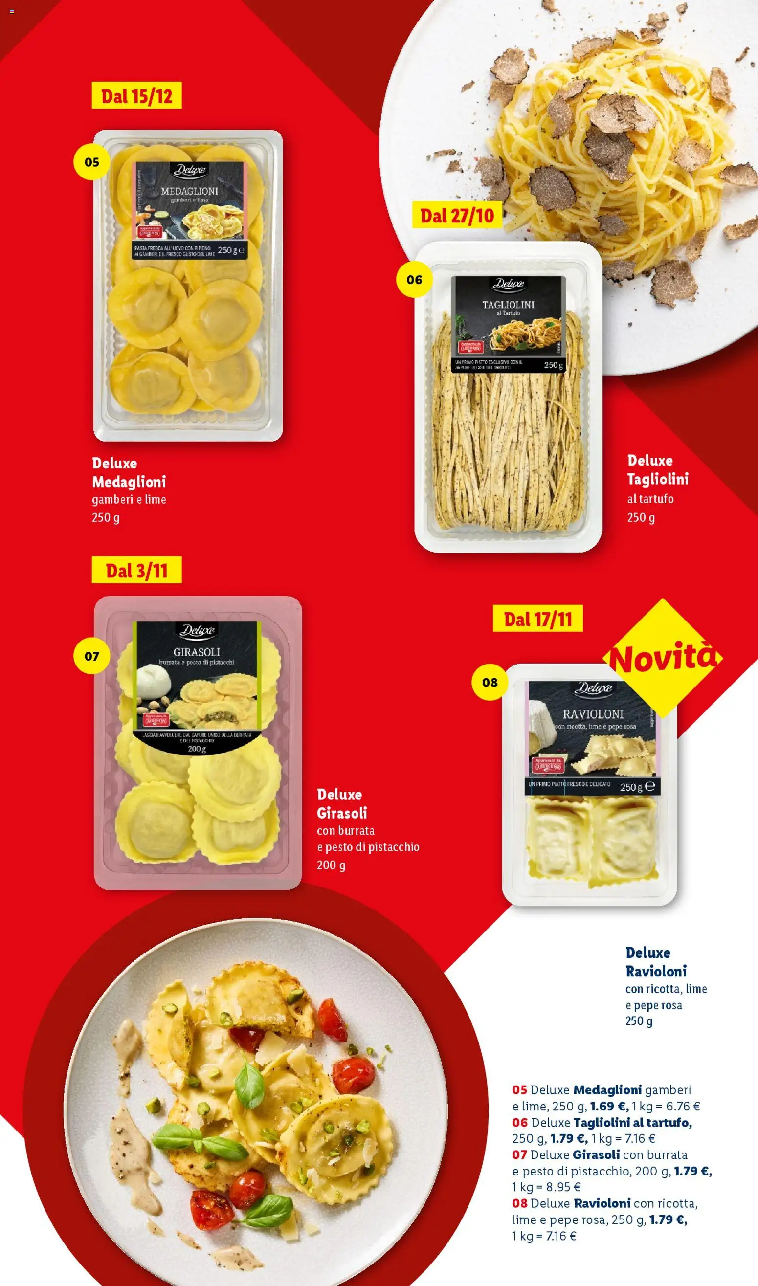 Volantino Lidl del 24.10.2025 | Pagina: 11 | Prodotti: Gamberi, Pepe, Lime, Pistacchi
