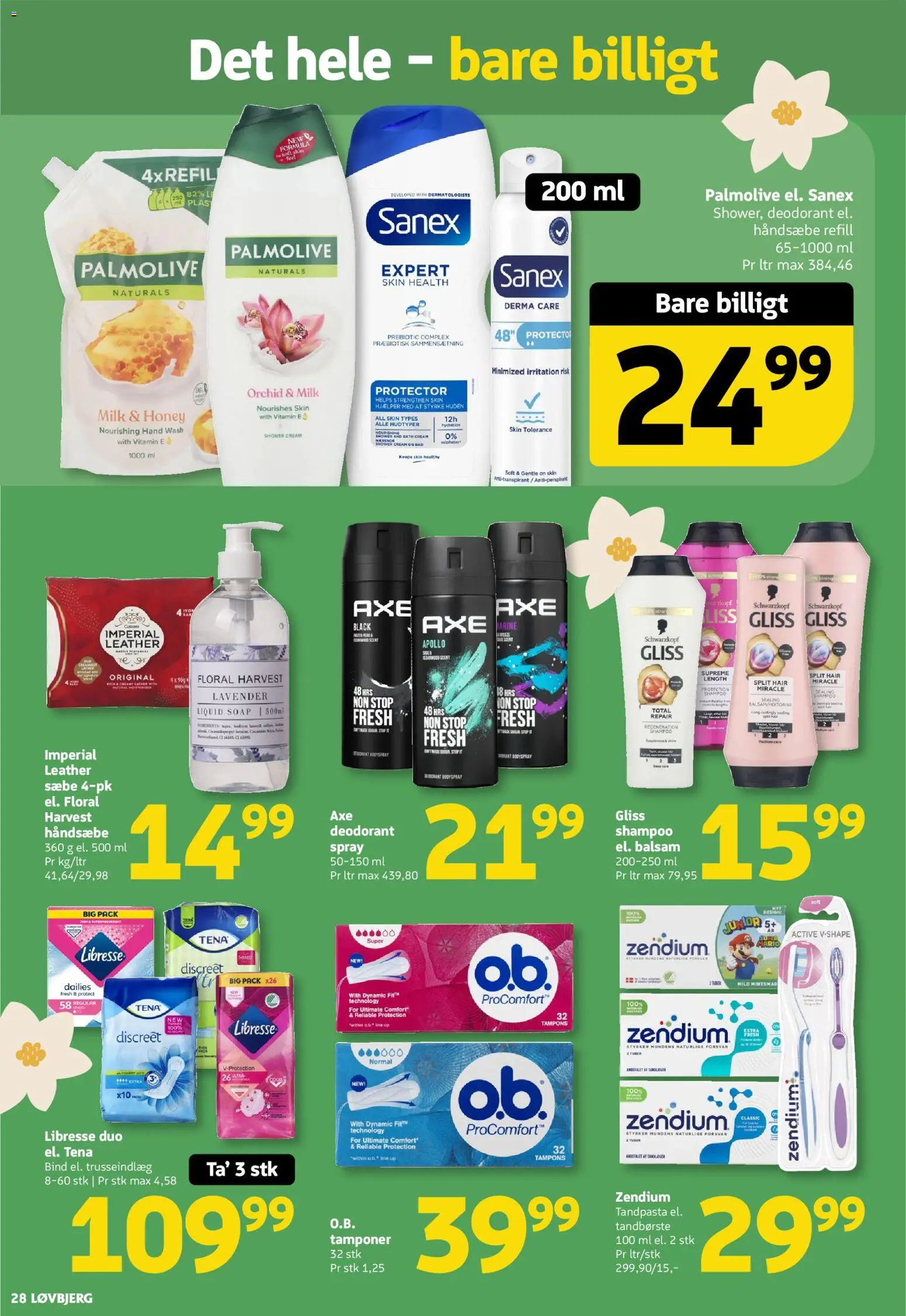Løvbjerg tilbudsavis – gyldig fra 27.02.2026 | Side: 28 | Produkter: Shampoo, Sæbe, Deodorant, Bad