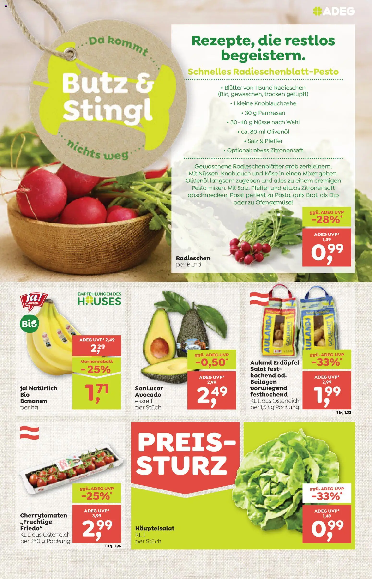 ADEG Flugblatt gültig ab 26.02.2026 | Seite: 3 | Produkte: Pfeffer, Knoblauch, Mixer, Bananen