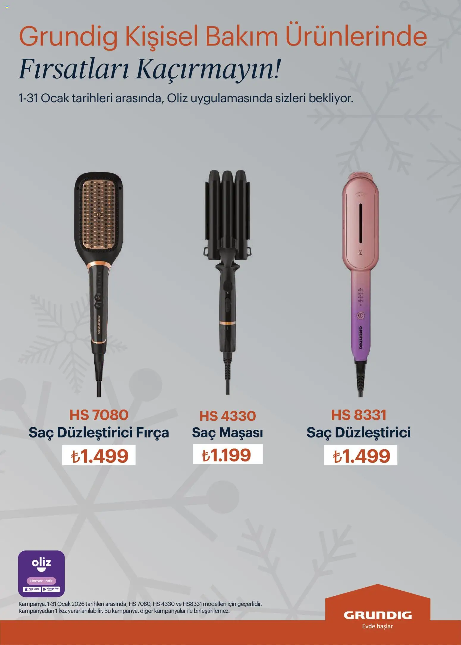 Arçelik Katalog - 01.01.2026 tarihinden itibaren geçerlidir | Sayfa: 103 | Ürünler: Saç maşası, Saç düzleştirici, Fırça, Ocak