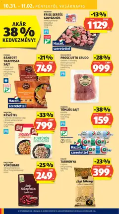 TARHONYA, 4 tojásos, 500 g/csomag - amely érvényes a következő dátumtól: 30.10.2025 | Oldal: 32