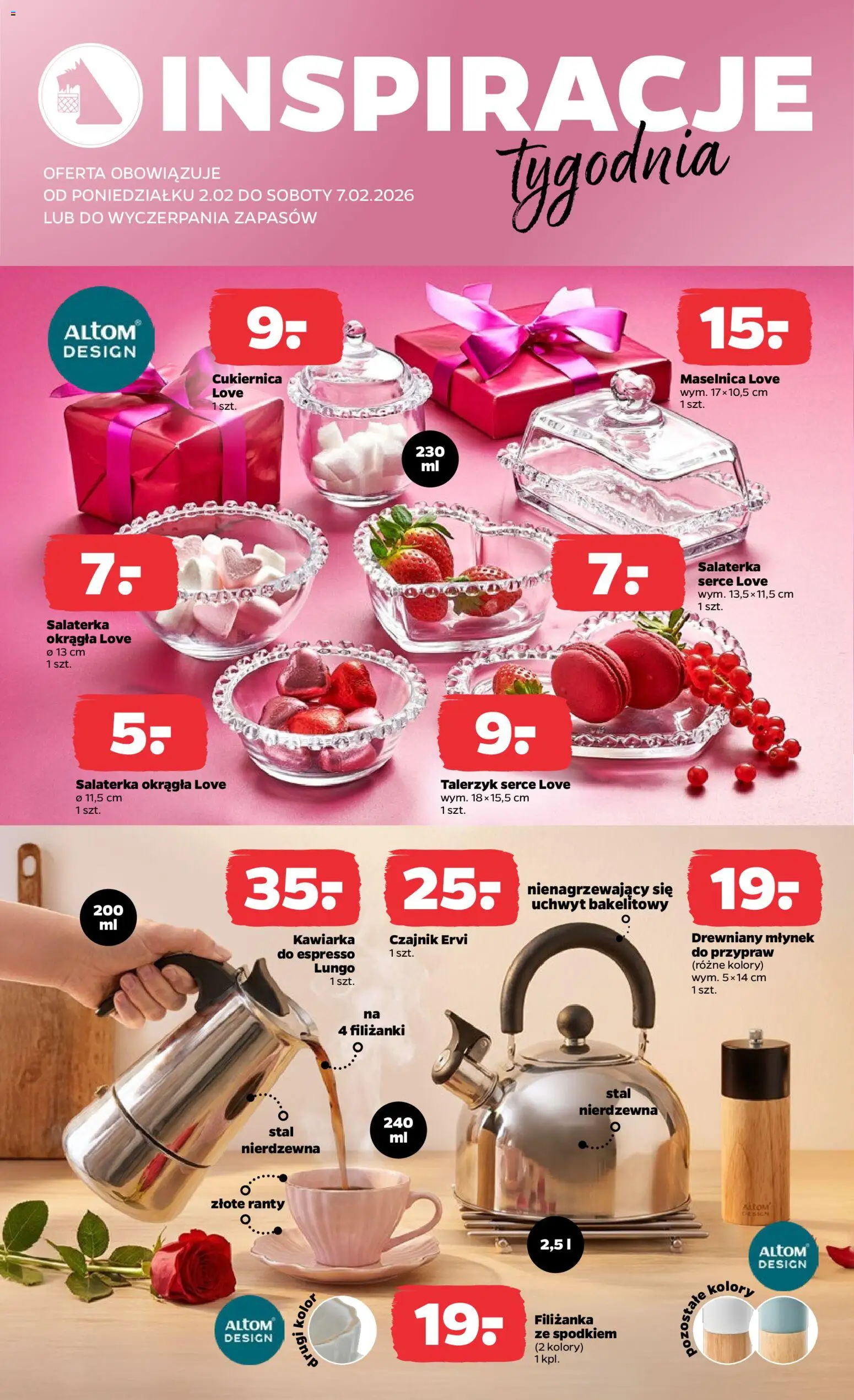 Netto gazetka - Non Food od 02.02.2026 | Strona: 2 | Produkty: Czajnik, Młynek, Kawiarka