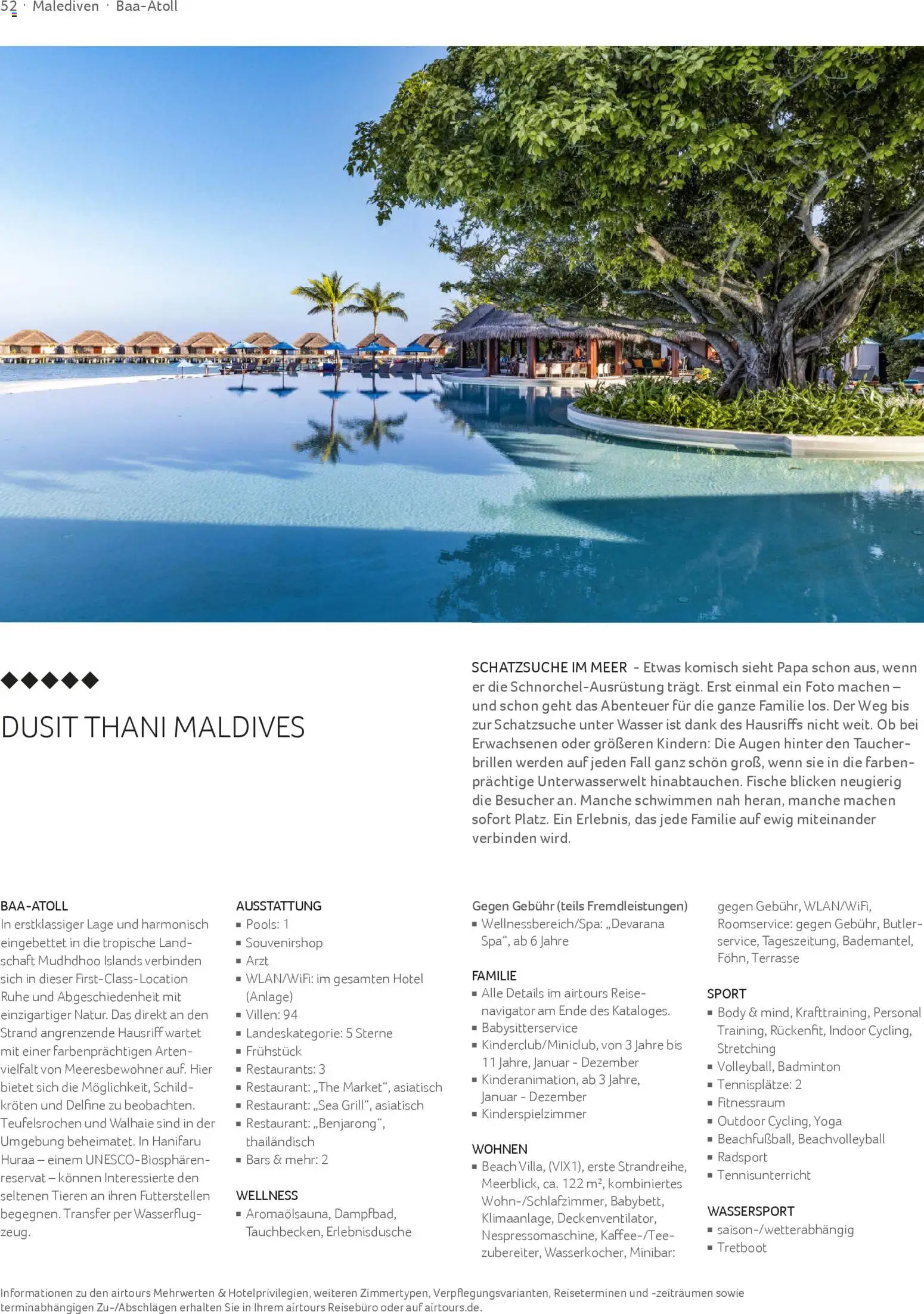 TUI airtours Katalog  Familie 2025/26 – gültig ab 01.11.2025 | Seite: 52 | Produkte: Wasser