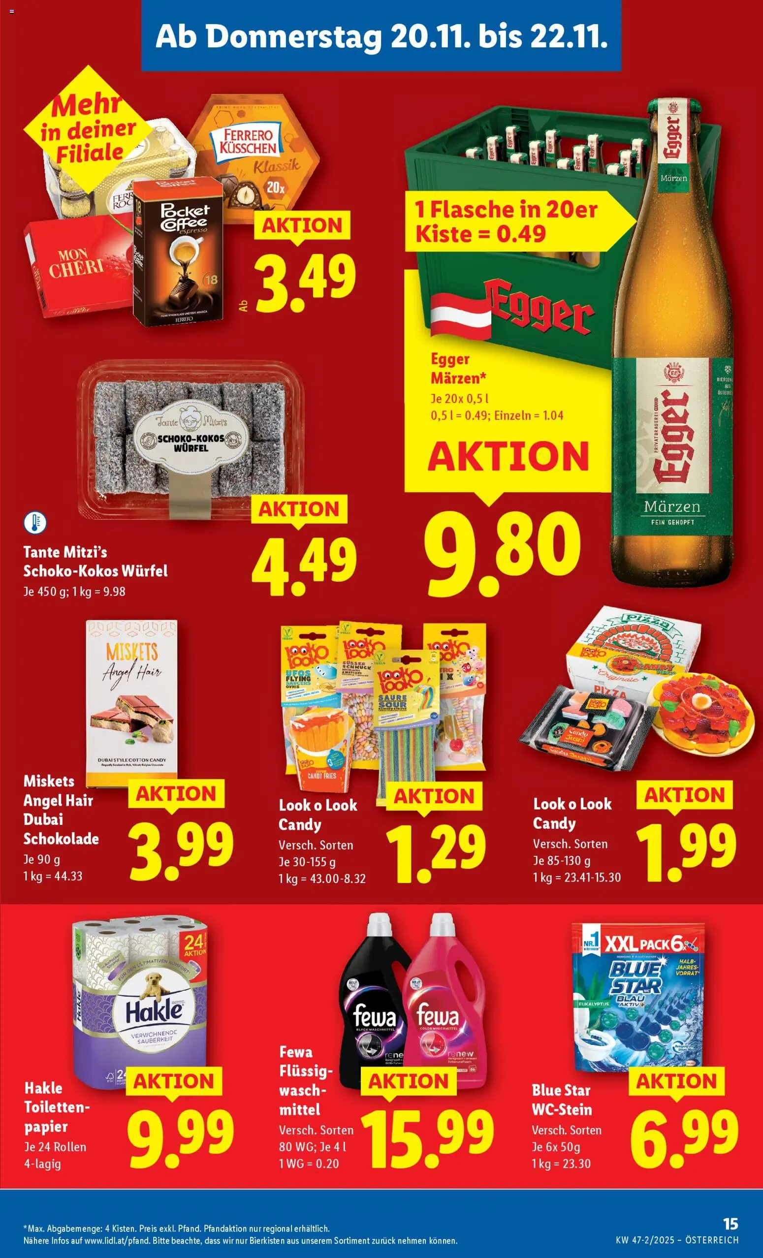 Lidl Flugblatt - Eisenstadt, Ebenfurth, Mattersburg gültig ab 20.11.2025 | Seite: 17 | Produkte: Schokolade, Pizza