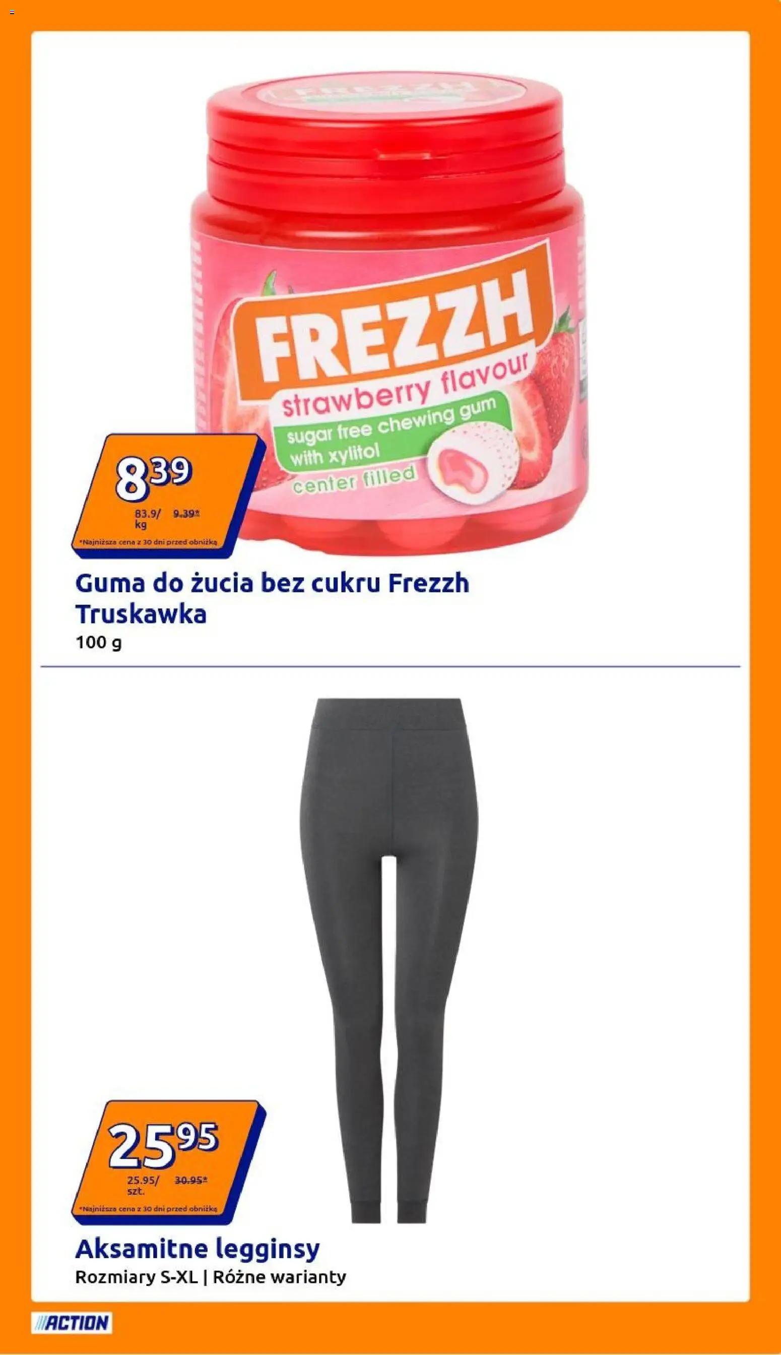 Action Gazetka od 17.12.2025 | Strona: 27 | Produkty: Legginsy, Guma do żucia