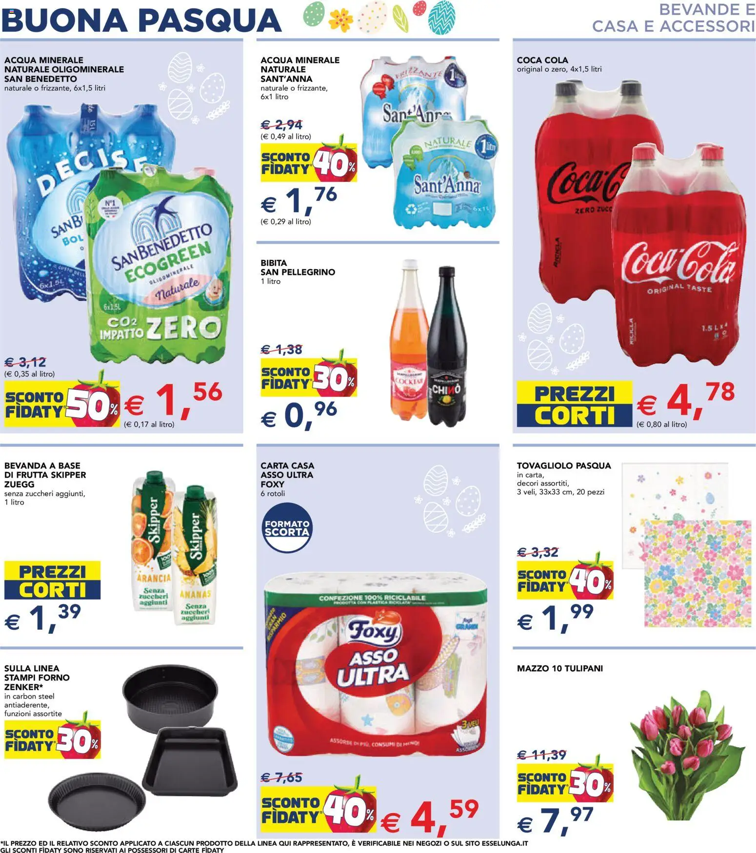 Volantino Esselunga S del 23.03.2026 | Pagina: 16 | Prodotti: Acqua, Frutta, Arancia, Coca Cola