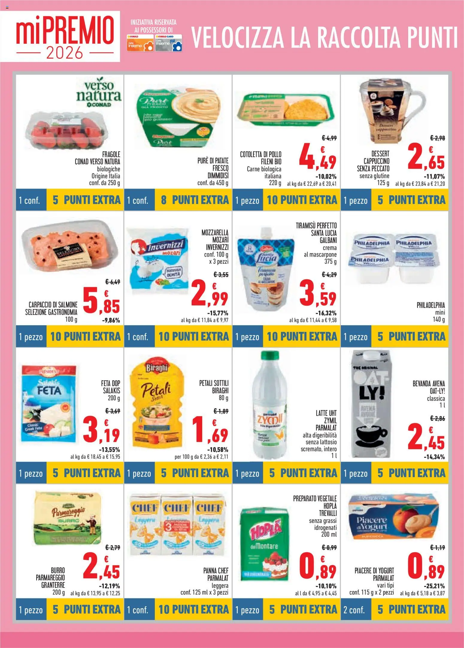 Volantino Conad del 26.02.2026 | Pagina: 8 | Prodotti: Yogurt, Panna, Burro, The