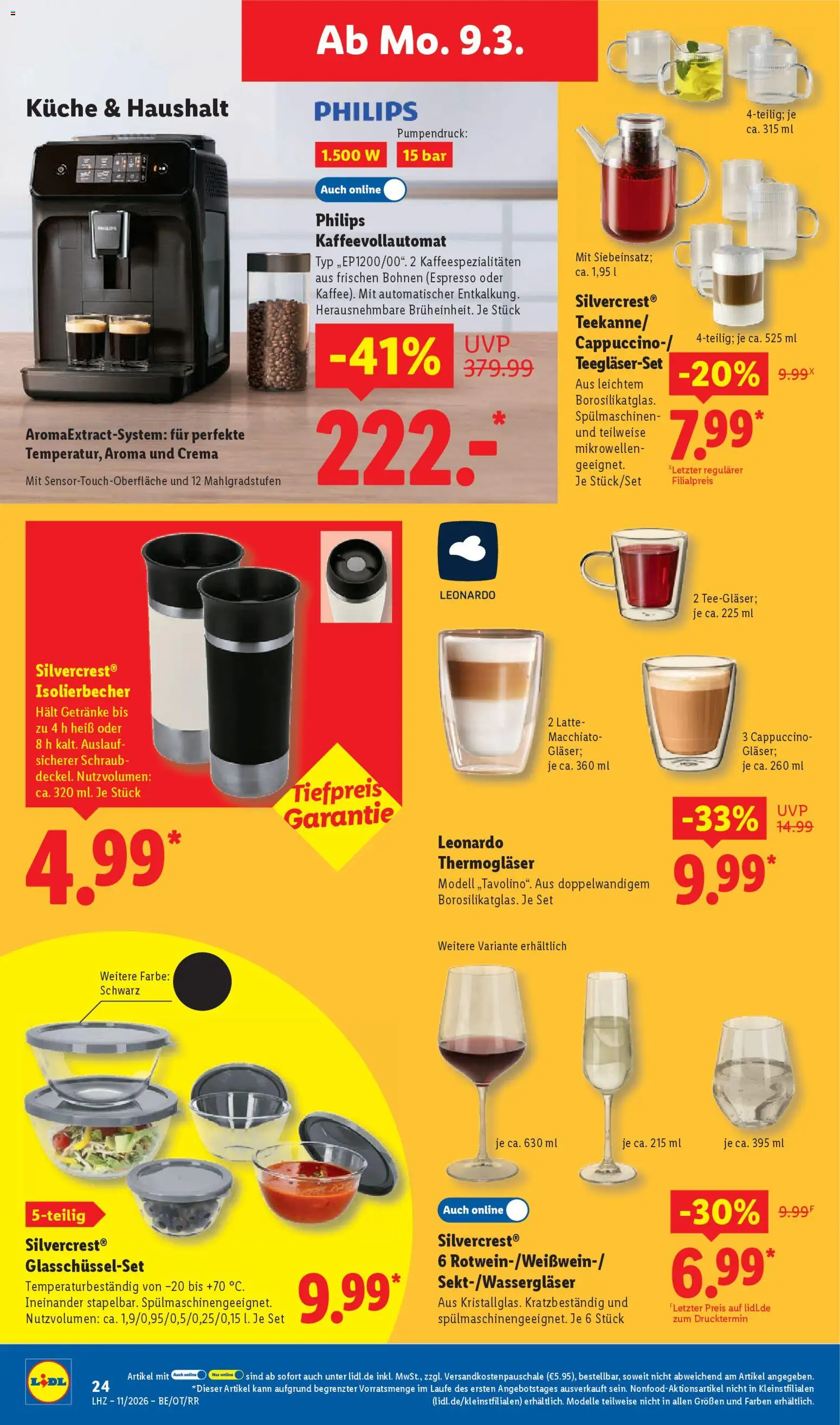 Lidl Prospekt Bestwig – gültig ab 09.03.2026 | Seite: 38 | Produkte: Philips, Küche, Kaffeevollautomat