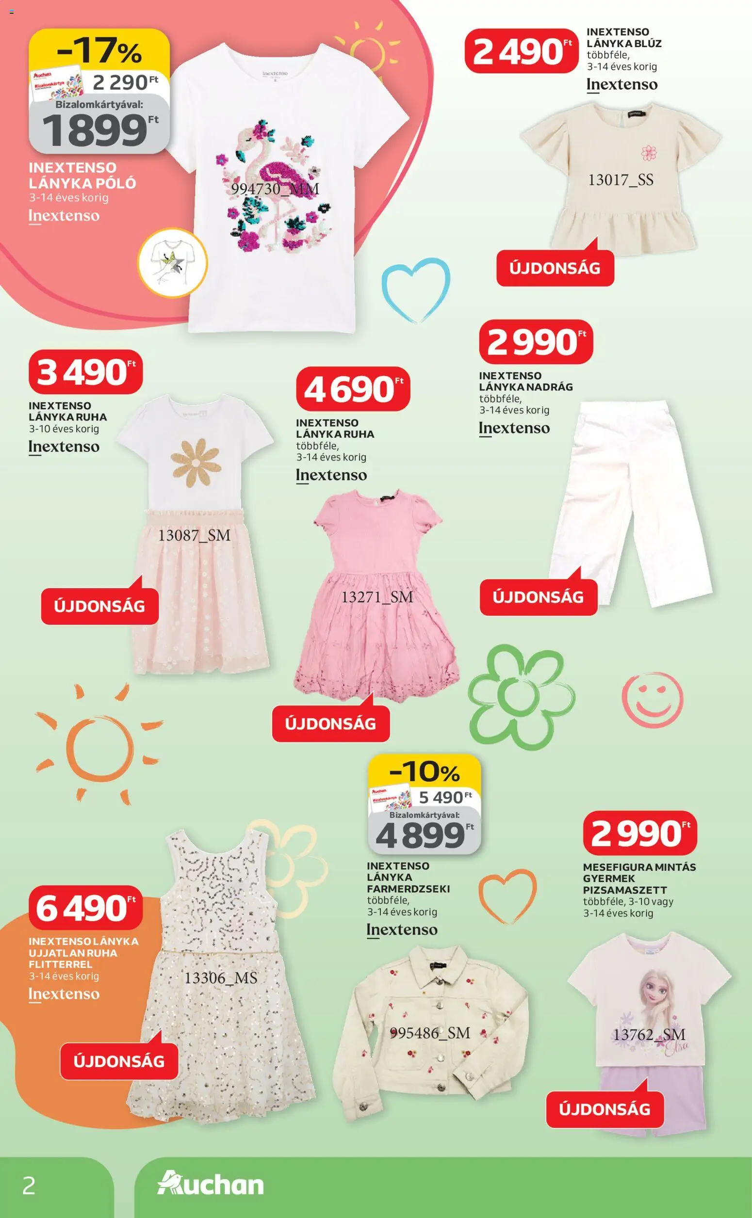 Auchan akciós ujság - amely érvényes a következő dátumtól: 05.03.2026 | Oldal: 2 | Termékek: Ruha, Blúz, Nadrág