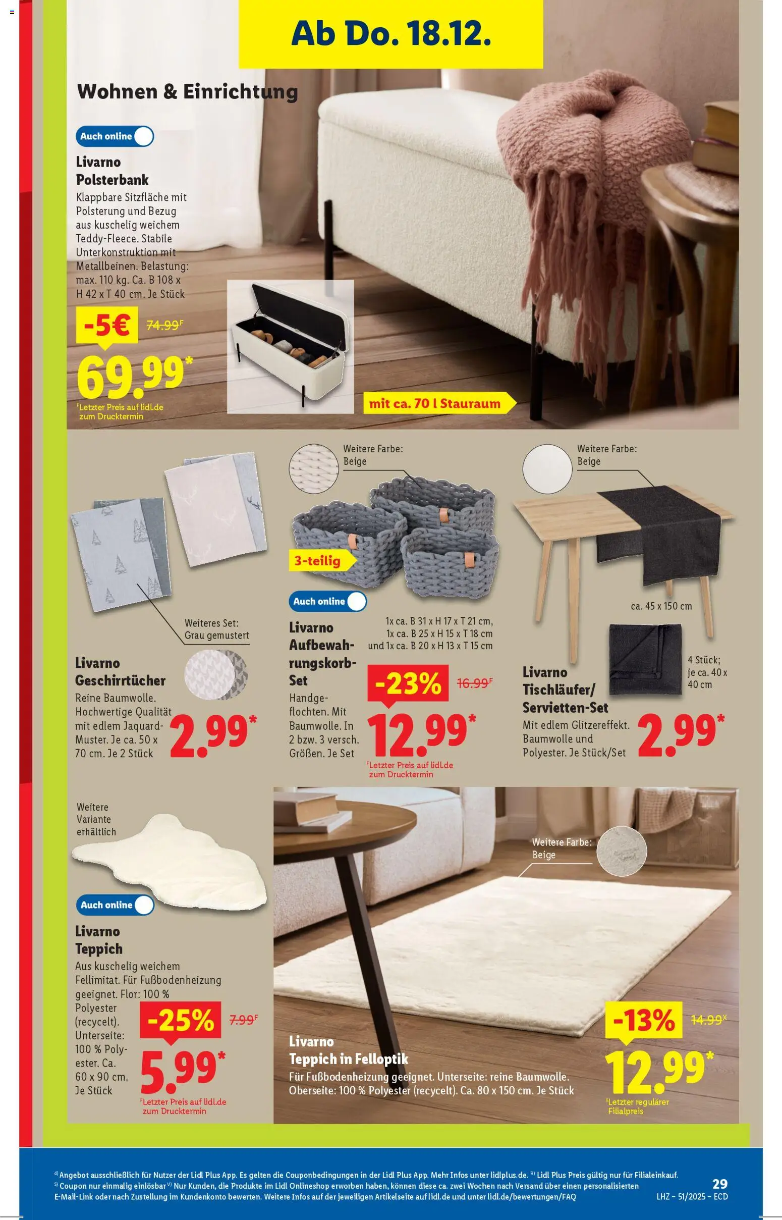 Lidl - Prospekt – gültig ab 15.12.2025 | Seite: 17 | Produkte: Teppich