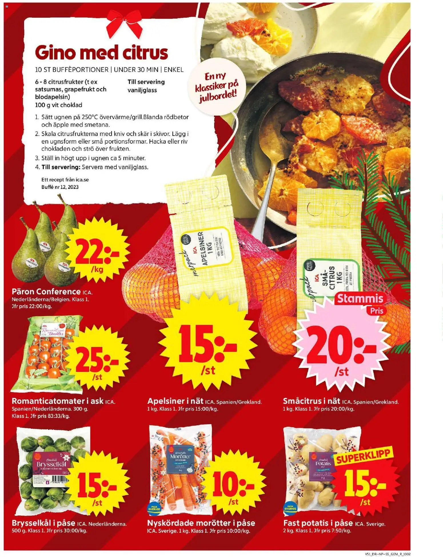 ICA Supermarket reklamblad aktuell från 15.12.2025 | Sida: 7 | Produkter: Choklad, Äpple, Potatis, Blodapelsin