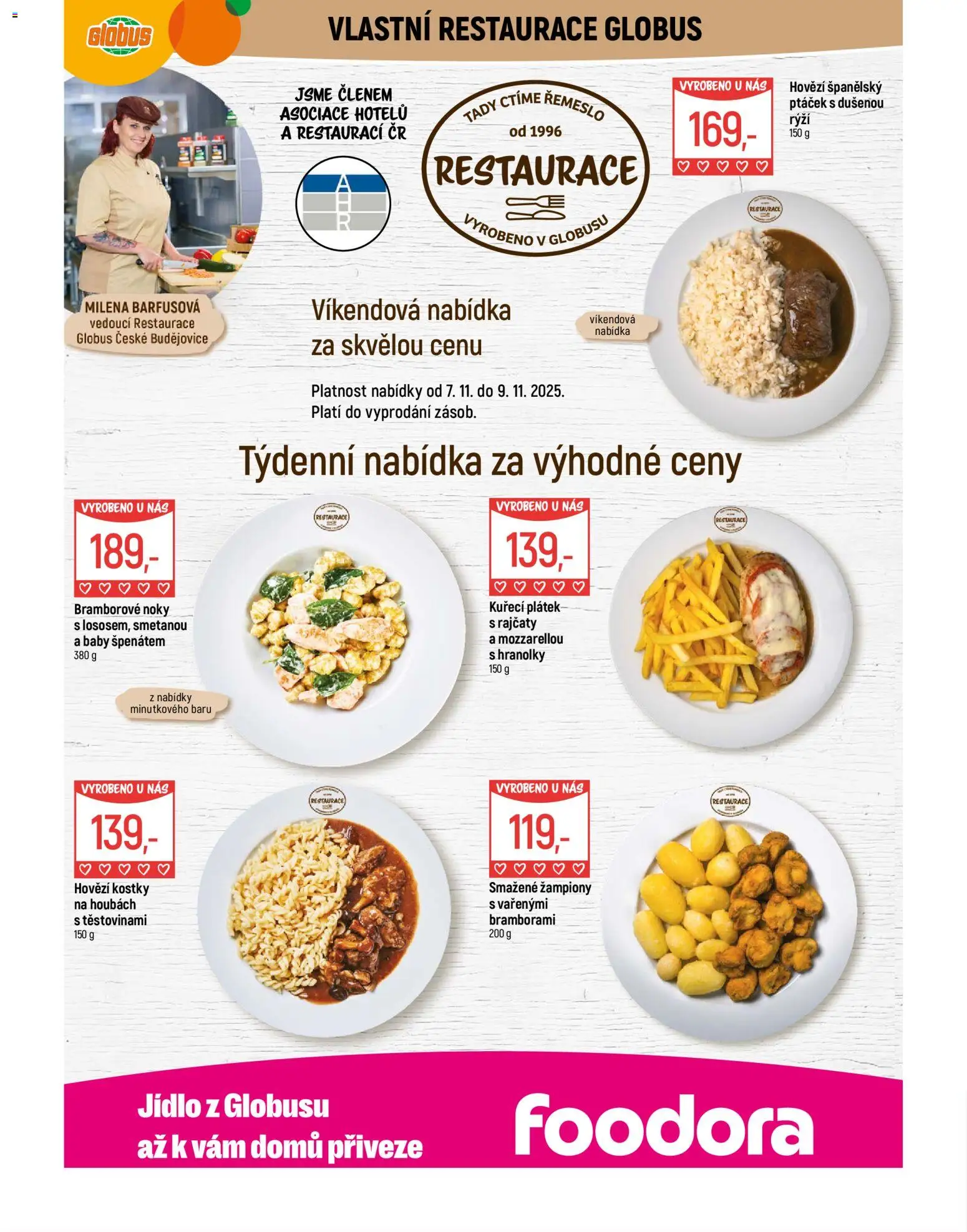 Globus leták - České Budějovice od 05.11.2025 | Strana: 7 | Produkty: Hovězí, Globus, Hranolky, Bramborové noky