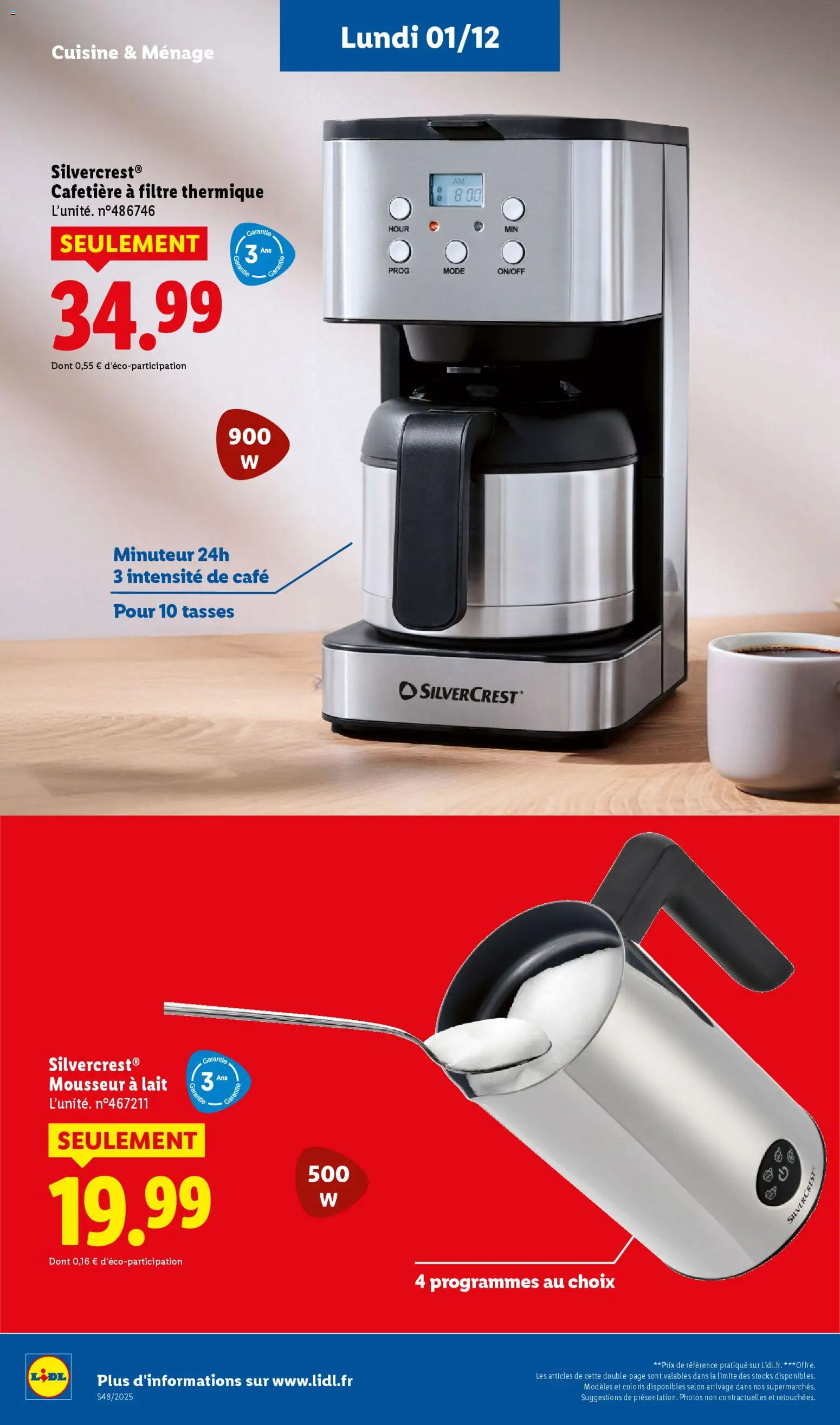 {H1} | Page: 24 | Produits: Cafetière, Lait, Café, Tasses