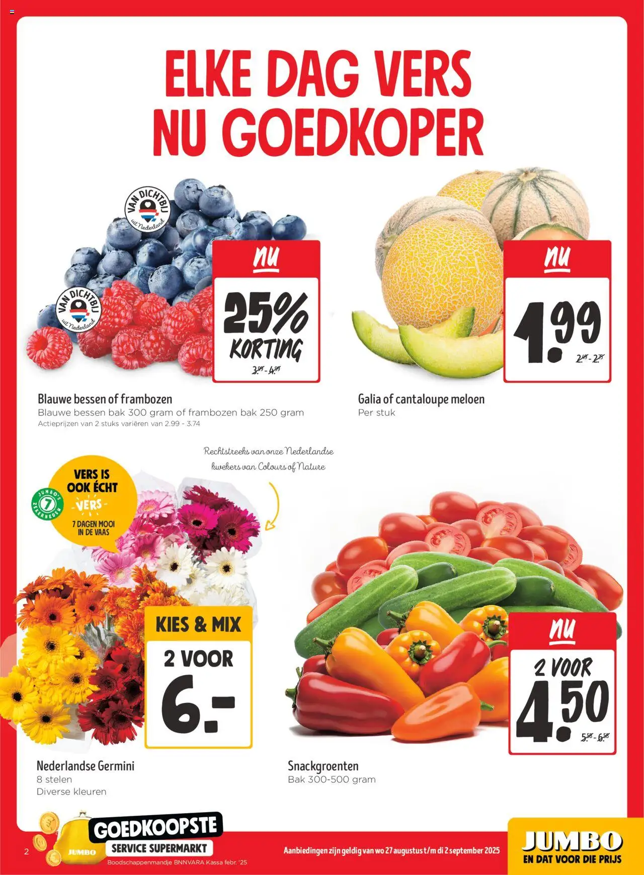  | Pagina: 2 | Producten: Meloen, Vaas, Frambozen