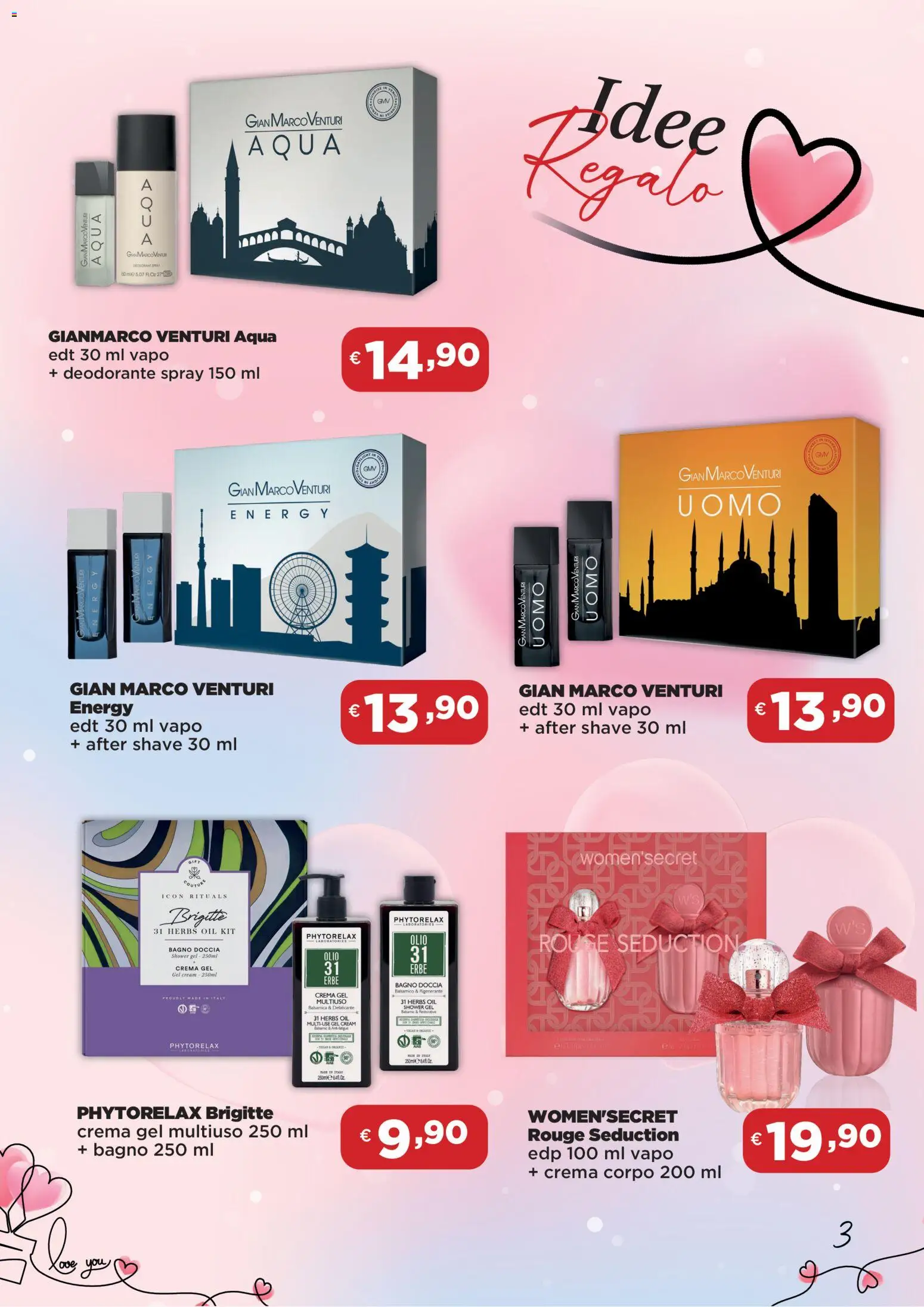 Volantino Acqua e Sapone del 14.02.2026 | Pagina: 3 | Prodotti: Deodorante, Olio, Bagno, Doccia